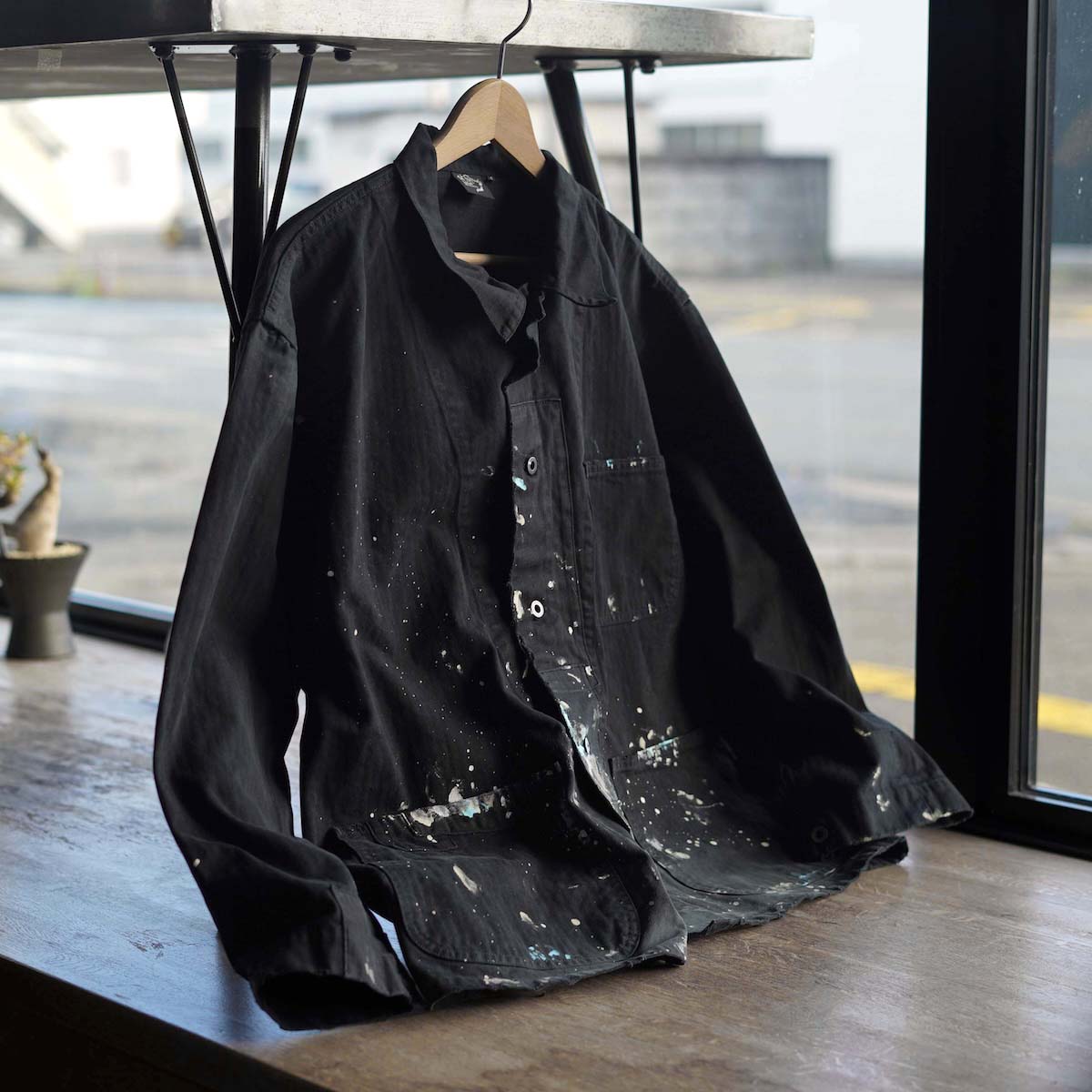 <SPAN>Black×Used加工。orSlow / USMC HERRINGBONE COVERAL</SPAN>