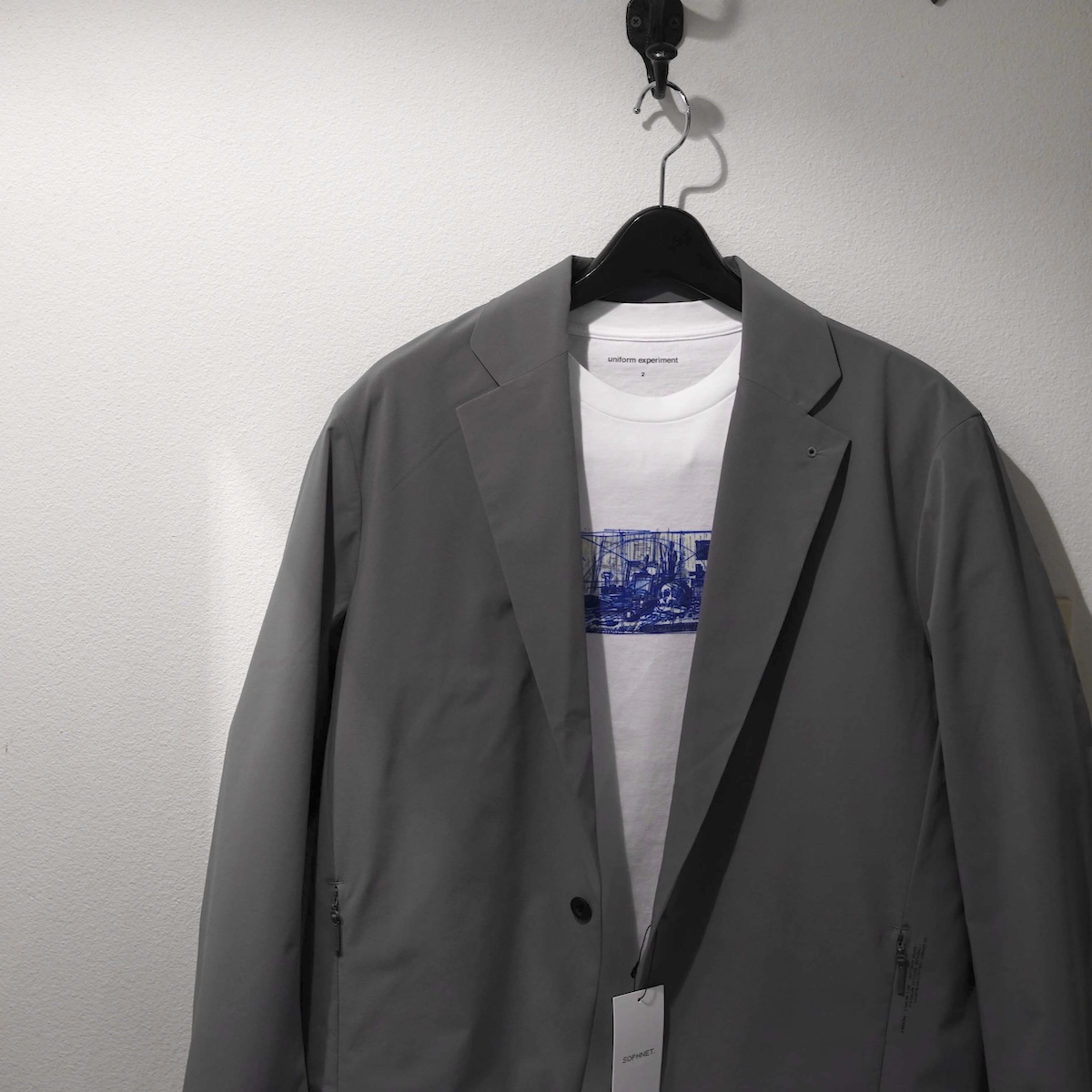uniform experiment / MICHAEL CHERNO: SKETCH TEE (White)