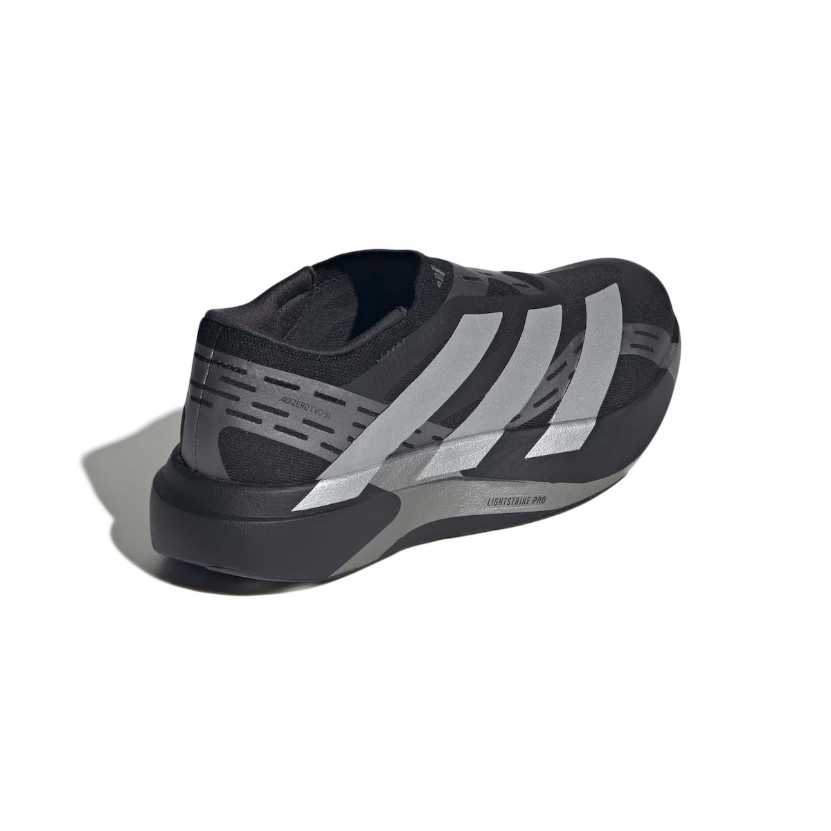 adidas / Adizero EVO SL Laceless LIGHTSTRIKEPRO Running (Core Black / Silver Metallic / Night Metallic) サイドライン