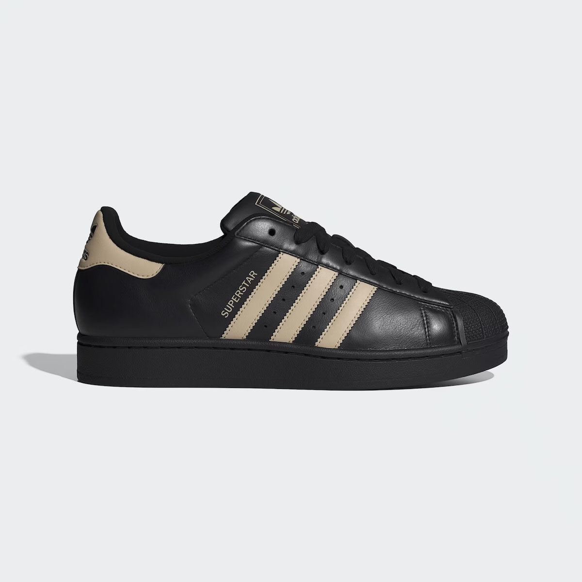 adidas Originals / Superstar II (Core Black × Stone Khaki)
