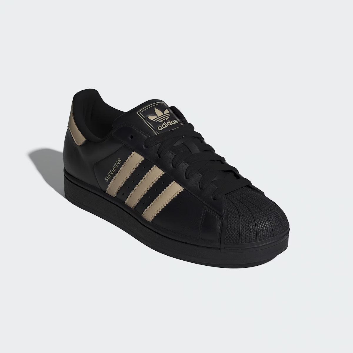 adidas Originals / Superstar II (Core Black × Stone Khaki)