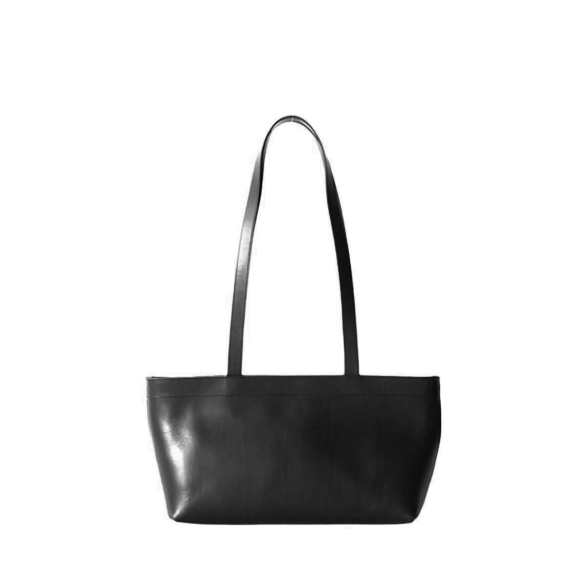 Aeta / LONG HANDLE ZIPPER TOTE : S (Black)