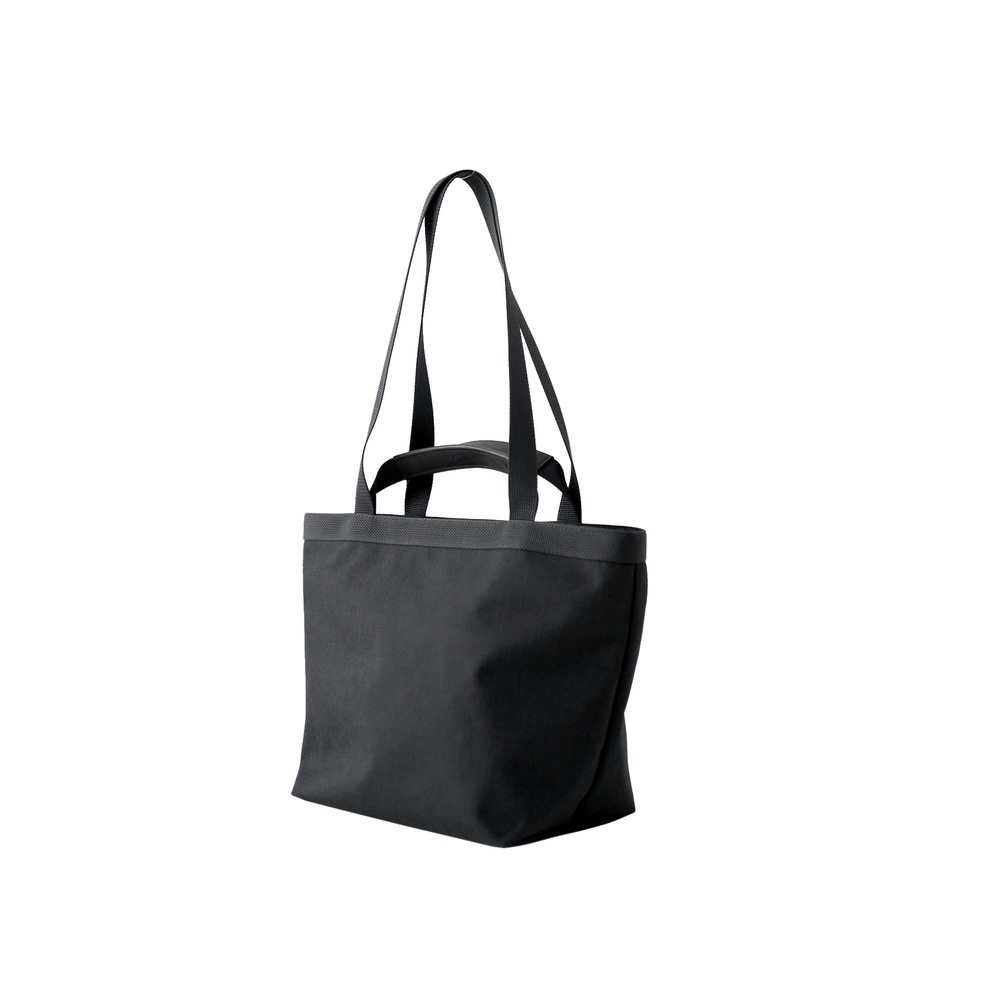 Aeta / DOUBLE HANDLE TOTE : S (Black) 斜め