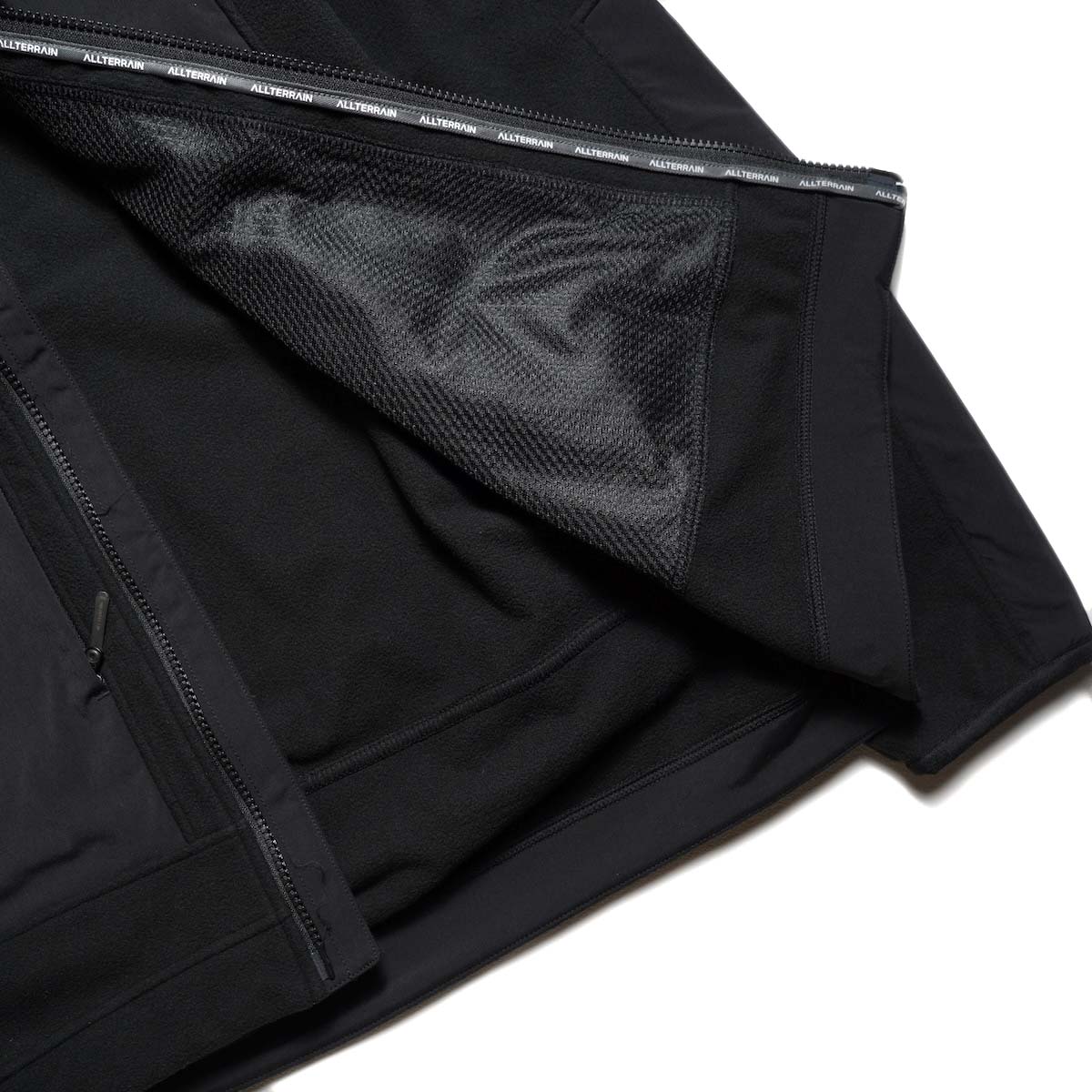 DESCENTE ALLTERRAIN 81 / 3L FLEECE JACKET  (Black) ライニング
