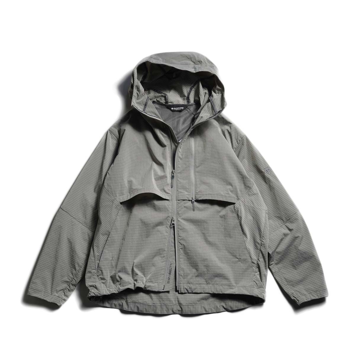 DESCENTE ALLTERRAIN 81 / GREYISH RIPSTOP PARKA (White heather)