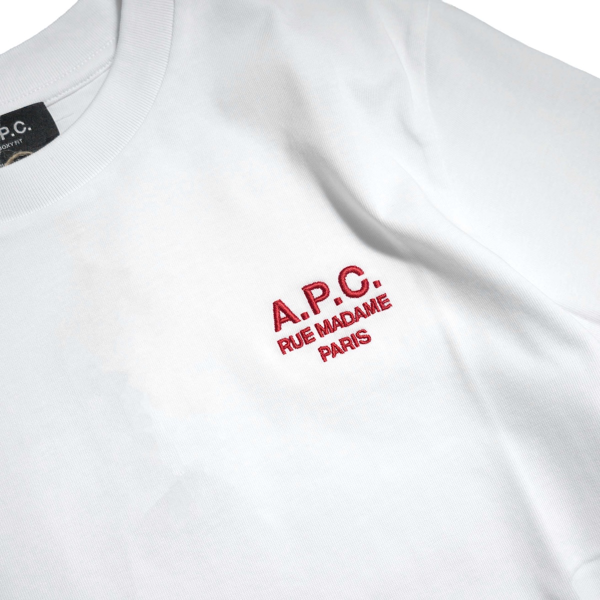 A.P.C. / BOXY RUE MADAME Tシャツ (White/Red)