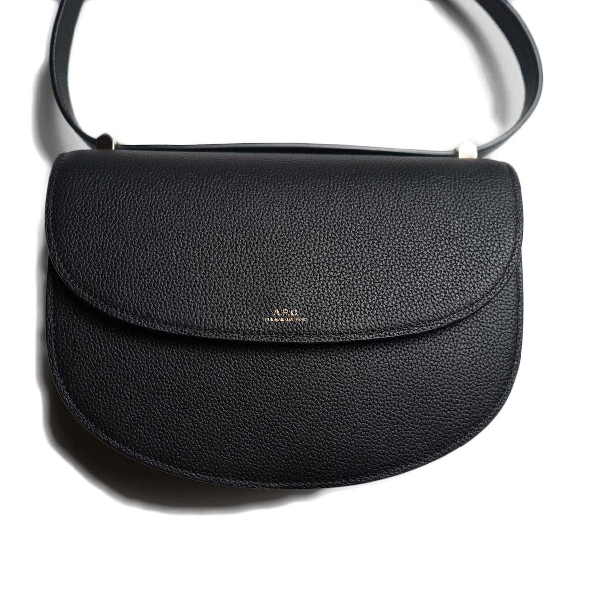 A.P.C. / DEMI-LUNE バッグ (Grain leather・Black)