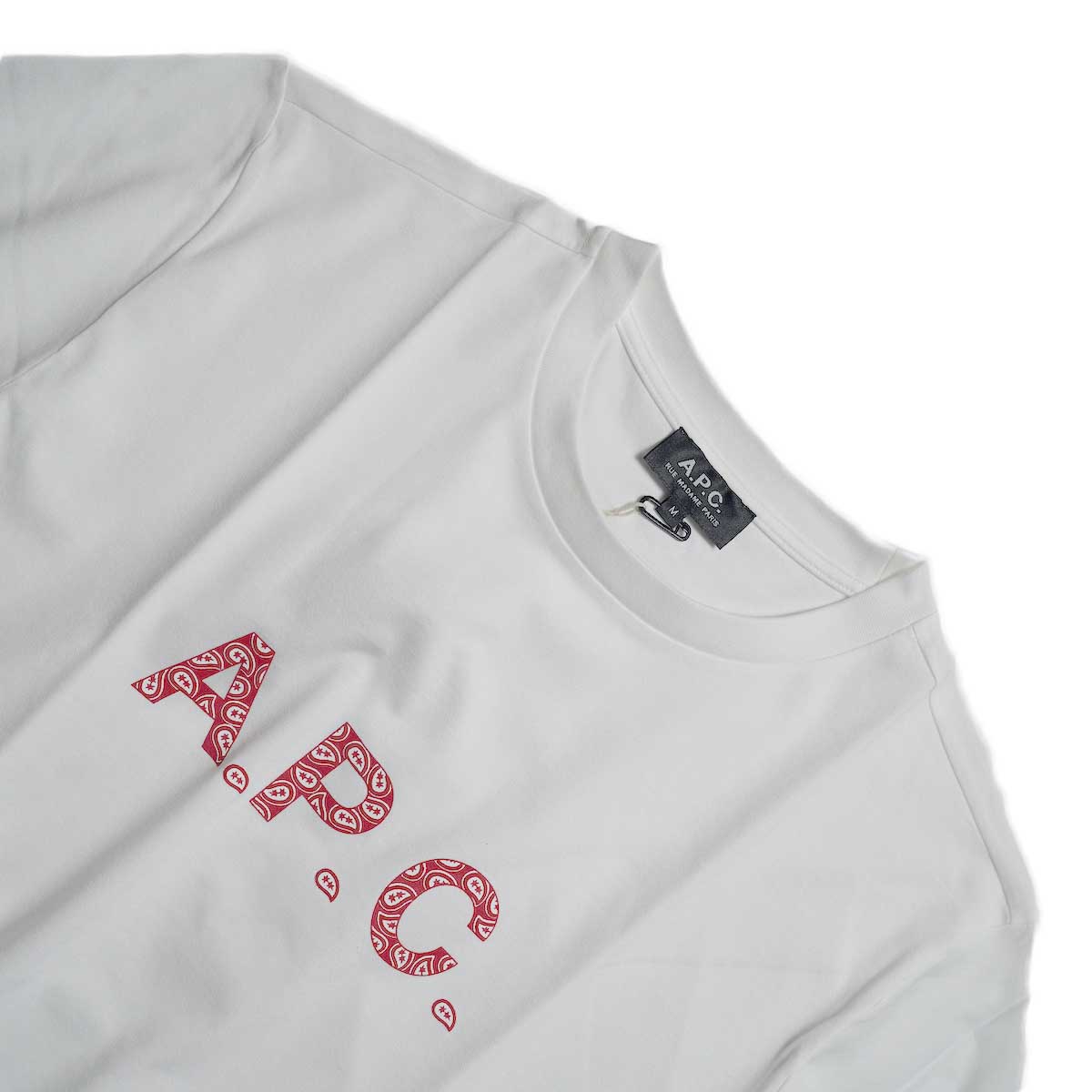 【送料&関税込】A.P.C. James Logo Cotton T-shirt A.P.C. / James s/s Tee (Red)