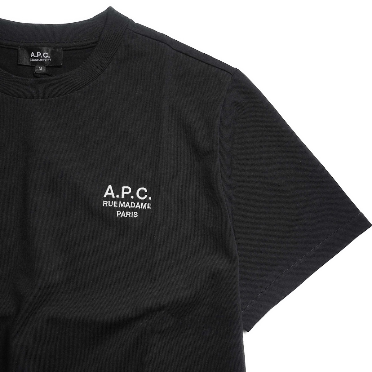 A.P.C. / T-SHIRTS STANDARD RUE MADAME - JERSEY BIO (Black)