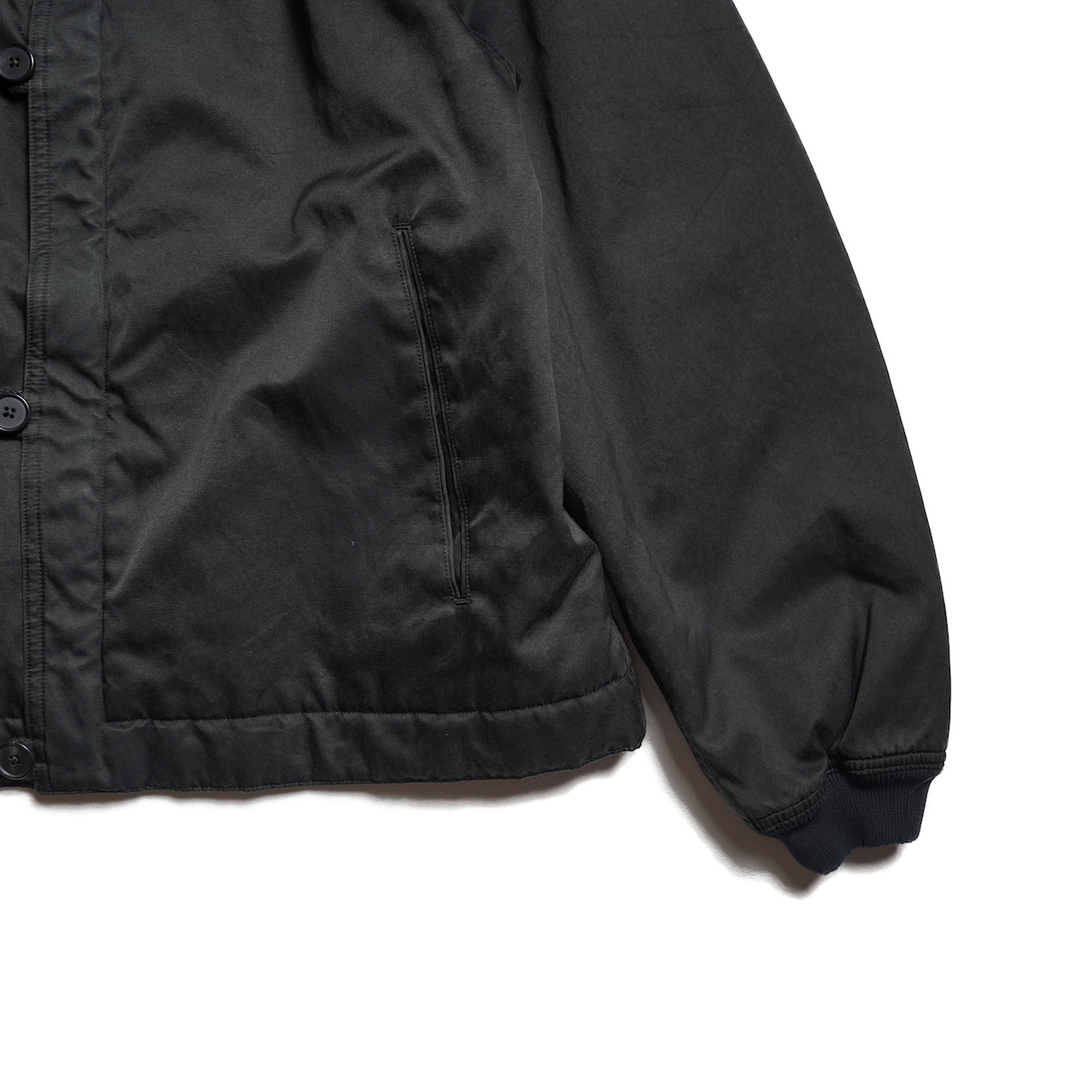 A.PRESSE / Vintage Silk Bomber Jacket (Black)