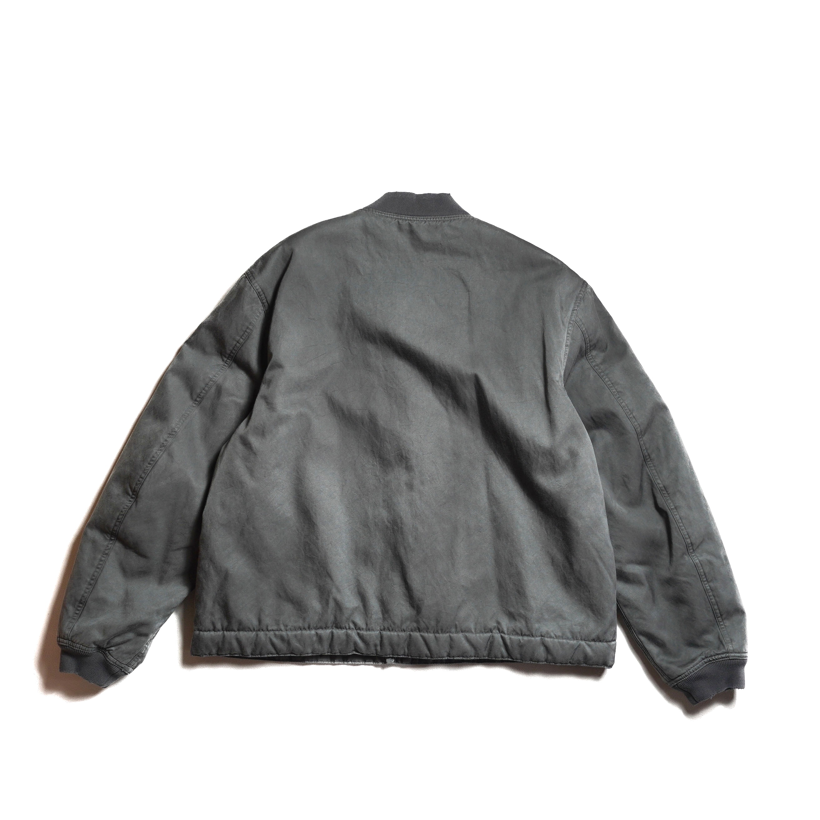 A.PRESSE / Vintage Silk Bomber Jacket (Gray)