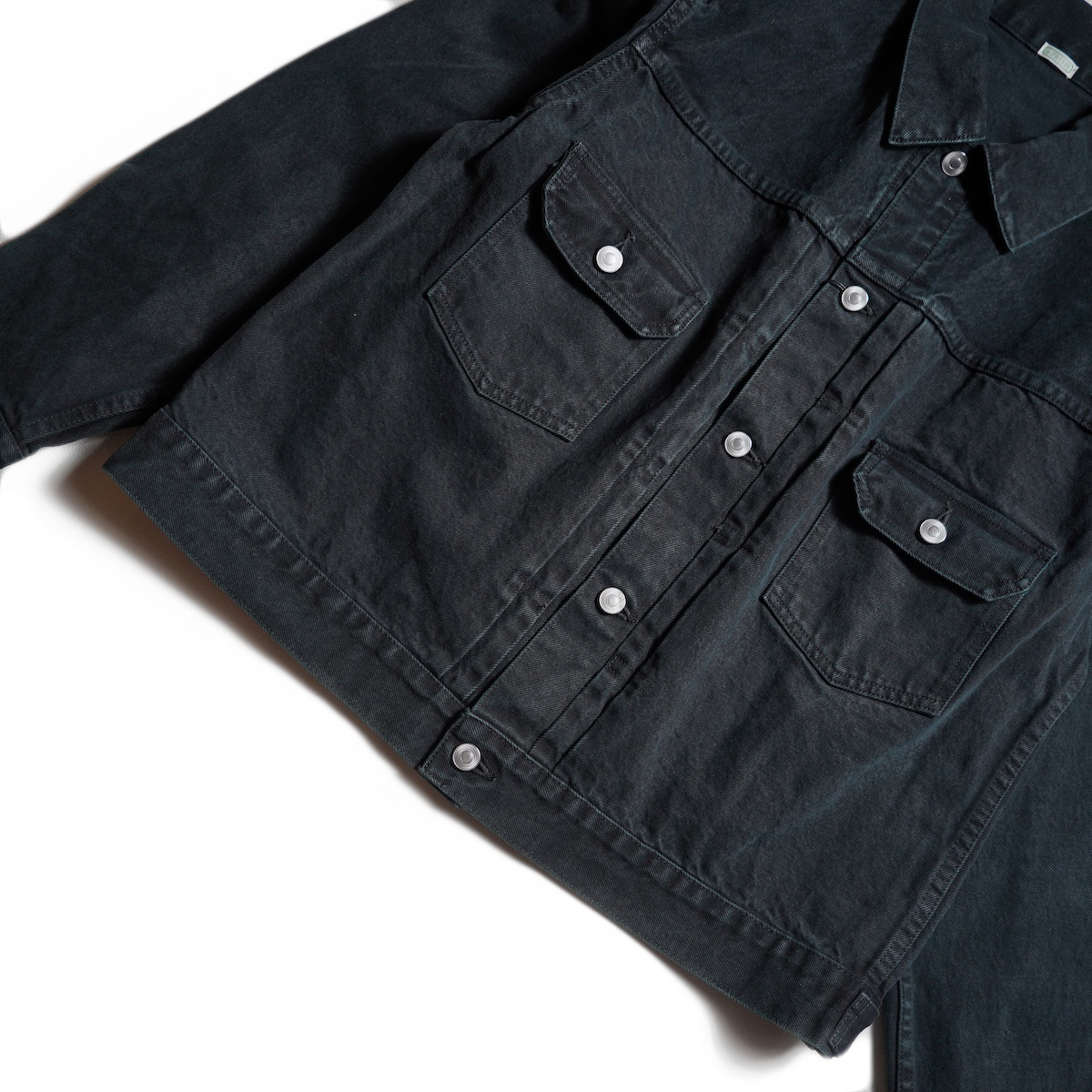 A.PRESSE / 2nd Type Black Denim Jacket (Black)