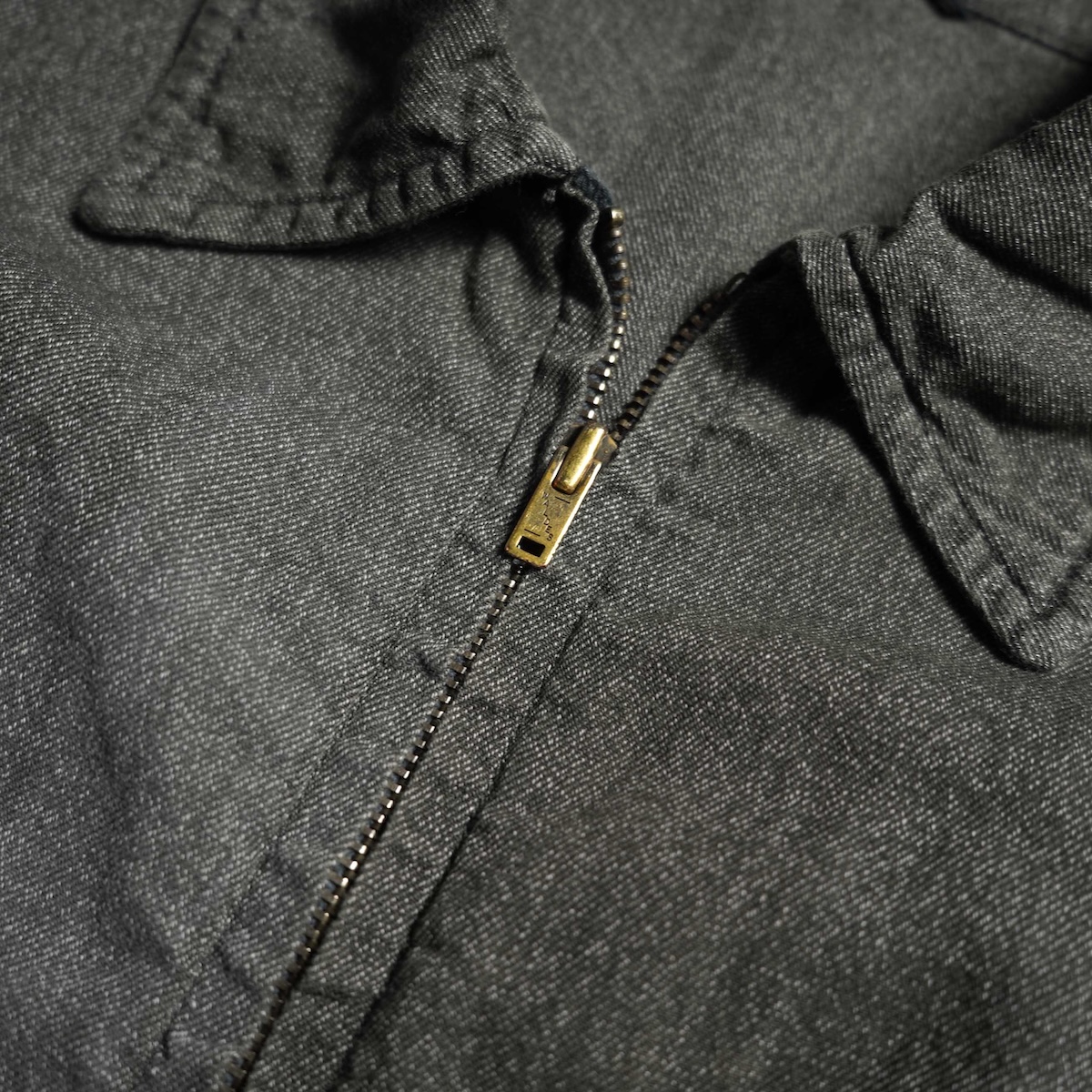 A.PRESSE / Vintage Black Chambray Sports Jacket | twelve