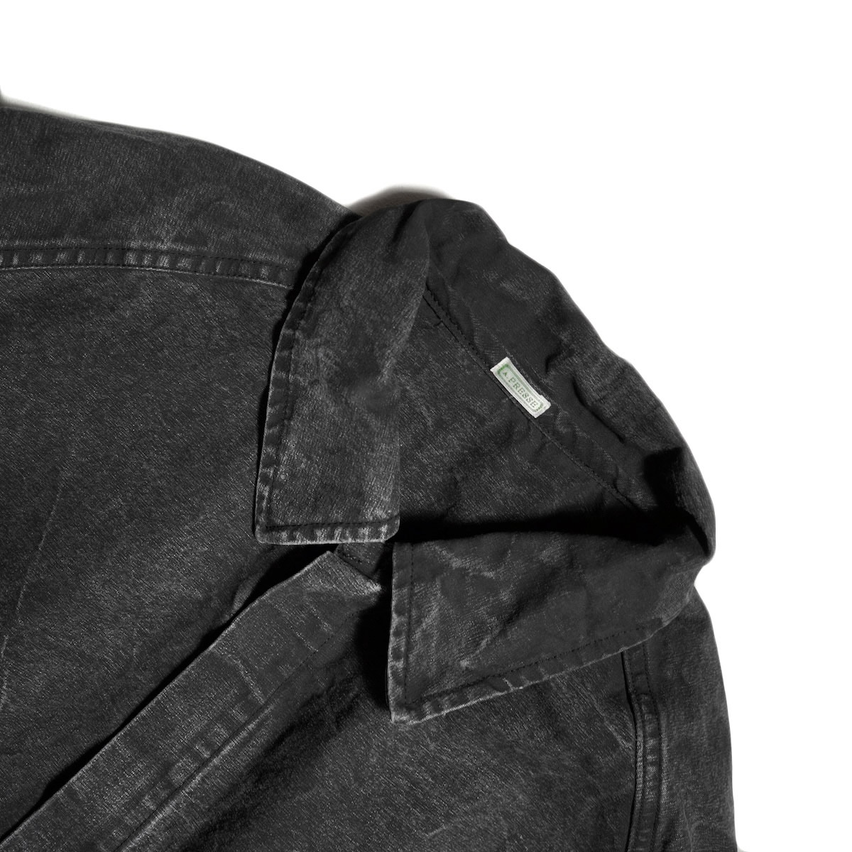 A.PRESSE / Vintage Hunting Jacket (Black) 襟元