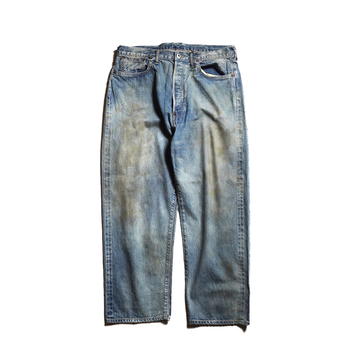 A.PRESSE / No.37 Washed Wide Denim Pants (Indigo)