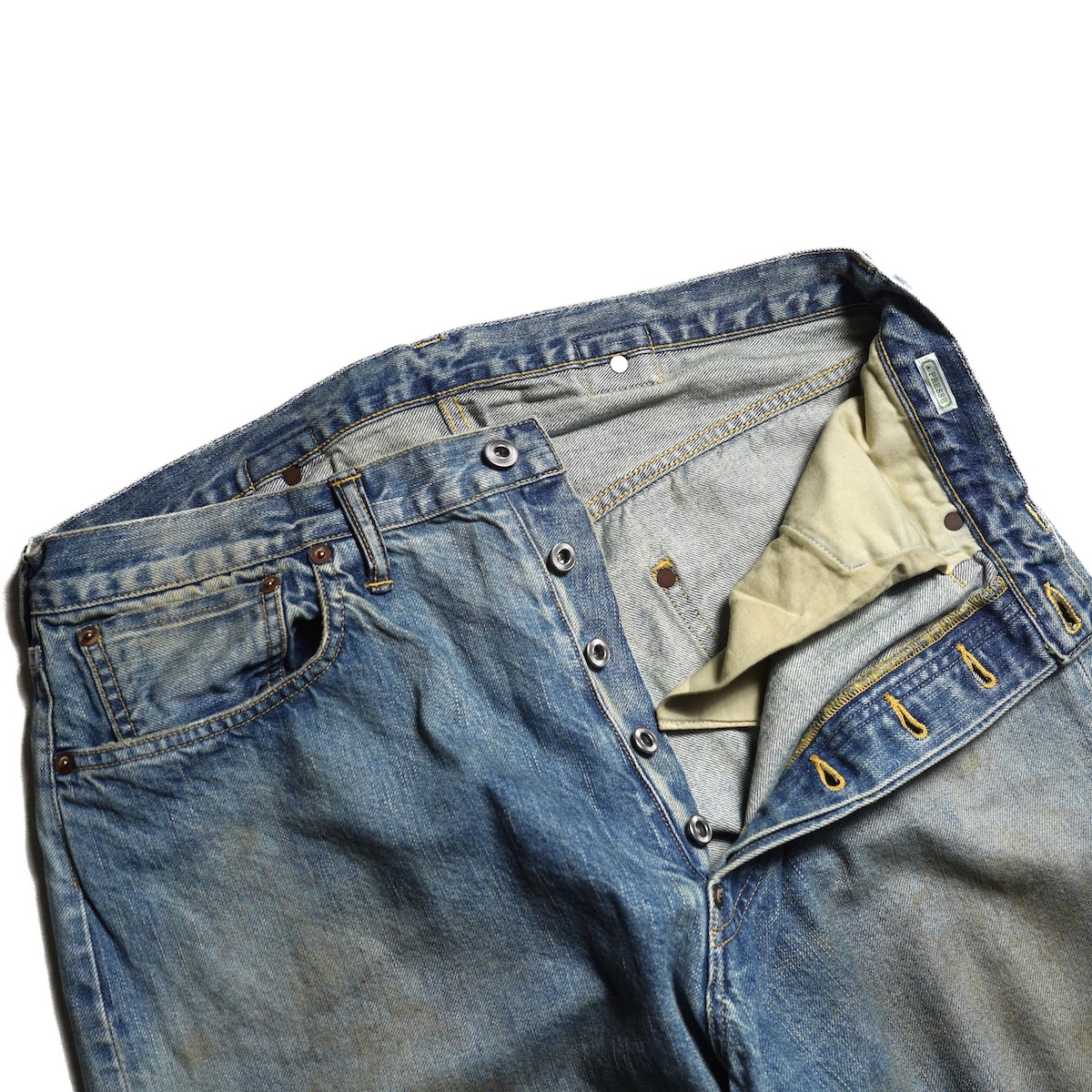 A.PRESSE / No.37 Washed Wide Denim Pants (Indigo)