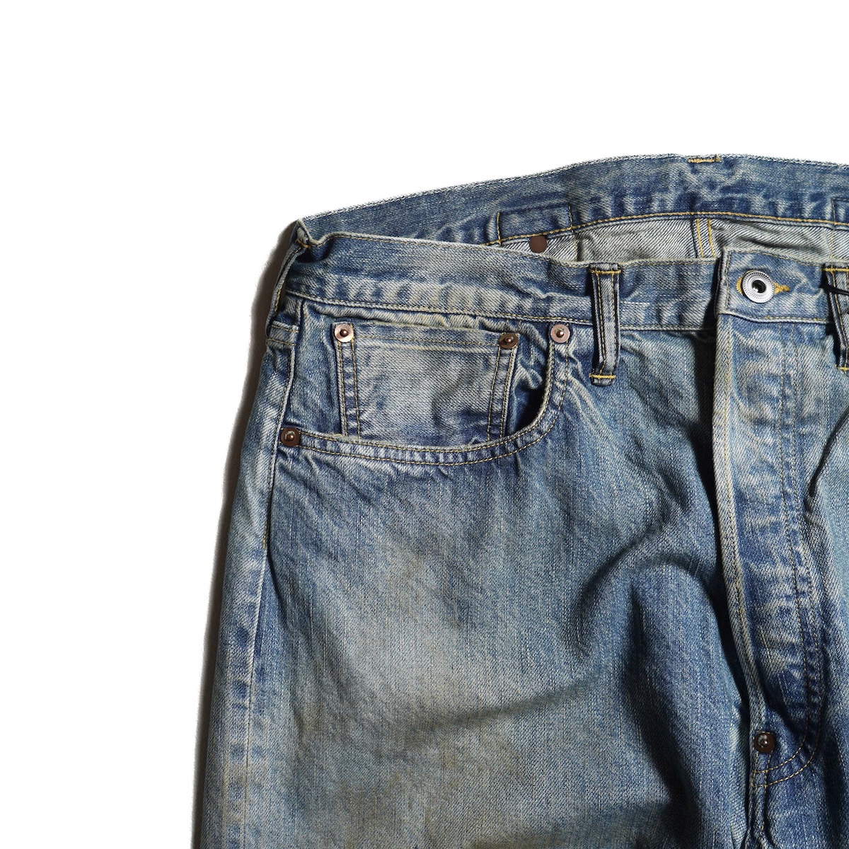 A.PRESSE / No.37 Washed Wide Denim Pants (Indigo)