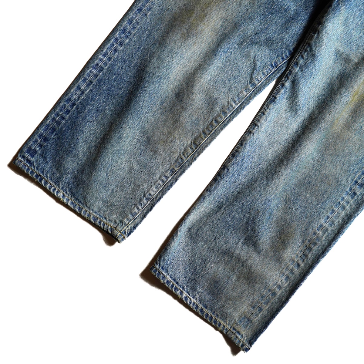 A.PRESSE / No.37 Washed Wide Denim Pants (Indigo)