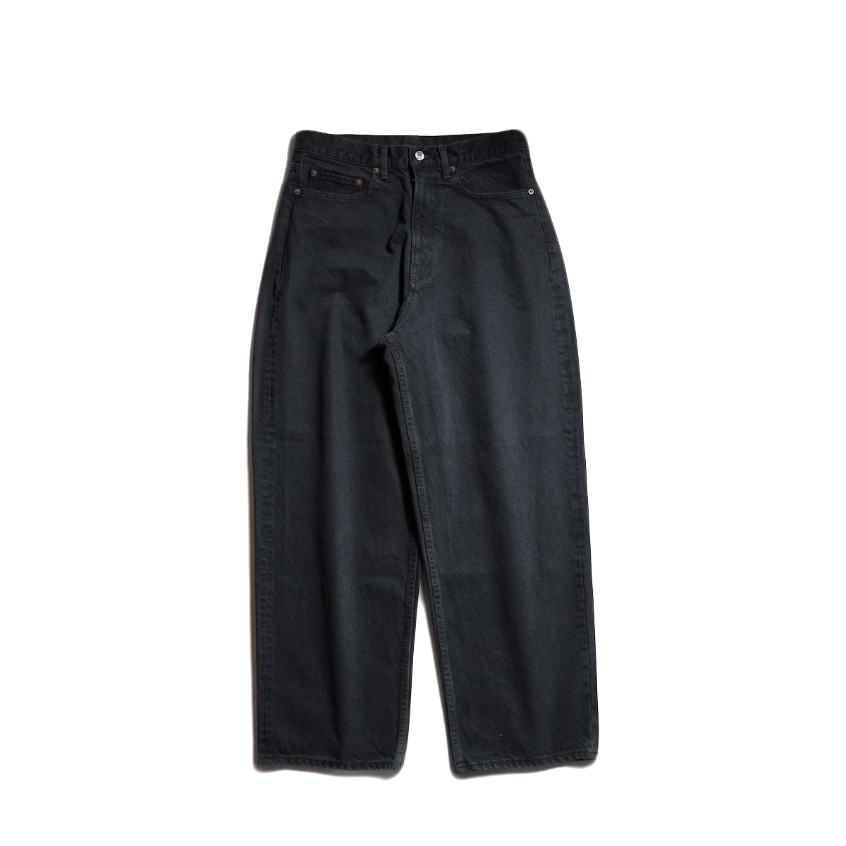 A.PRESSE Washed Denim Pants BLACK サイズ34 A.PRESSE / Black Washed Wide Denim Pants | twelve