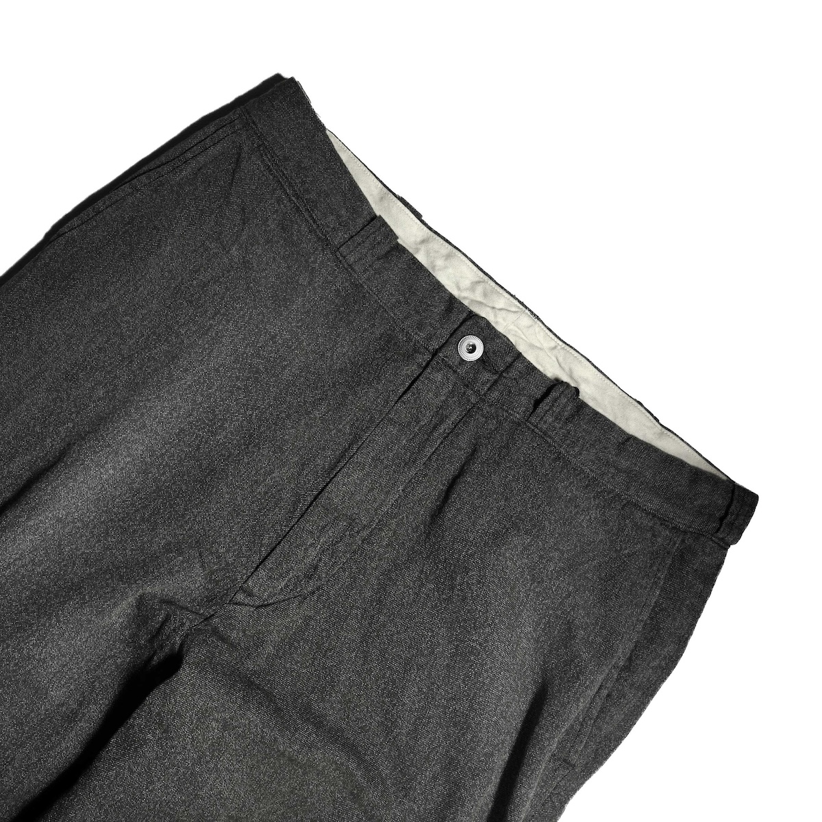 A.PRESSE / Vintage Black Chambray Work Pants (Black)