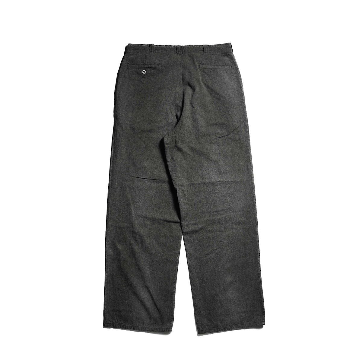 A.PRESSE / Vintage Black Chambray Work Pants (Black)