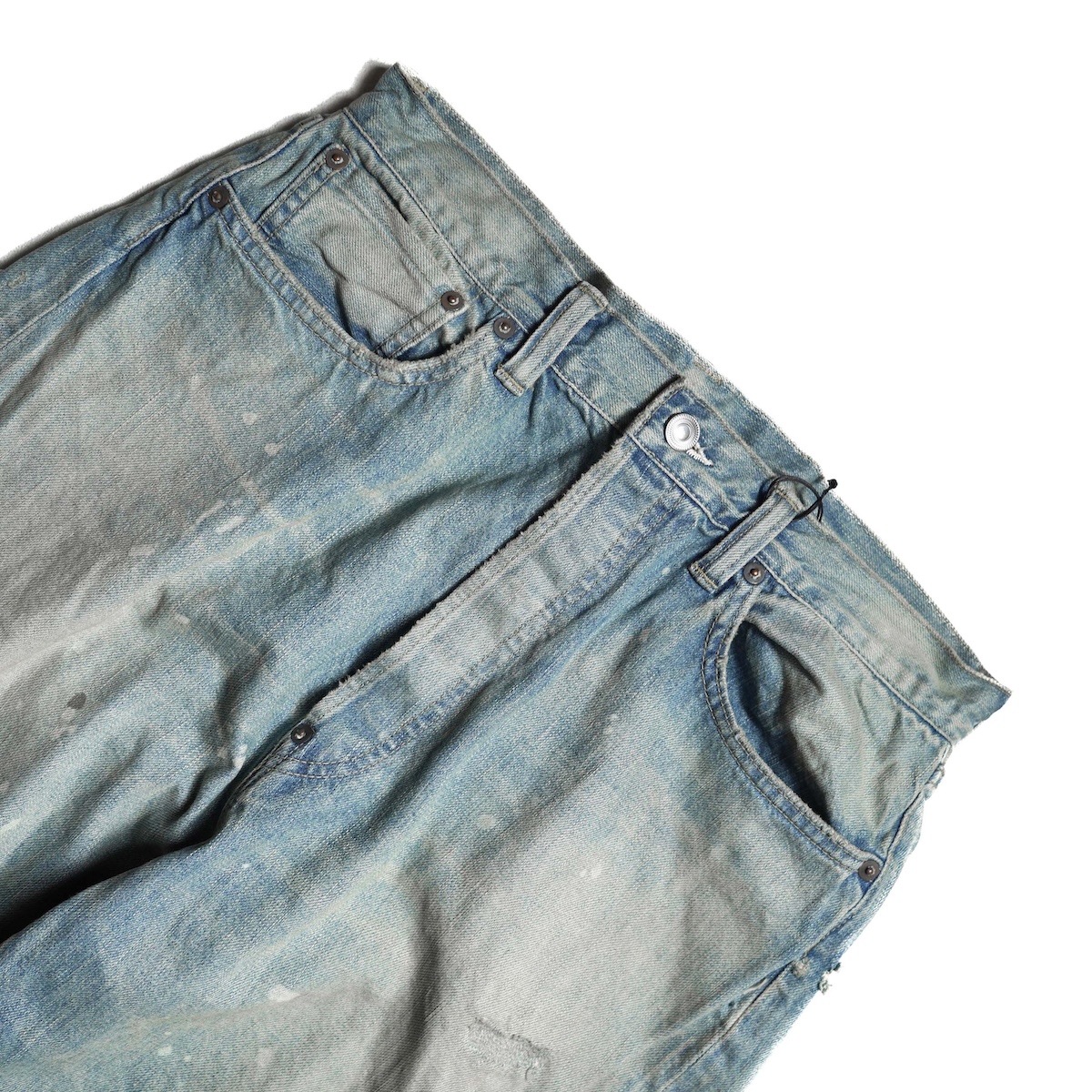 A.PRESSE / No.37 Washed Wide Denim Pants (Bleach)