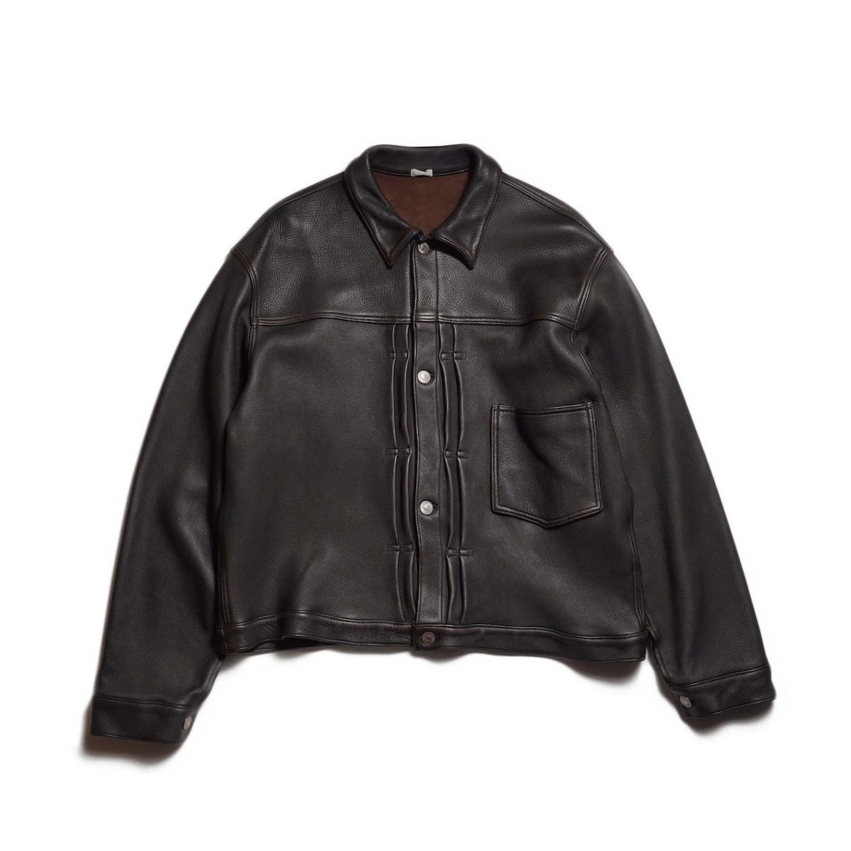 A.PRESSE / Vintage Leather 1st Type Jacket (Brown)