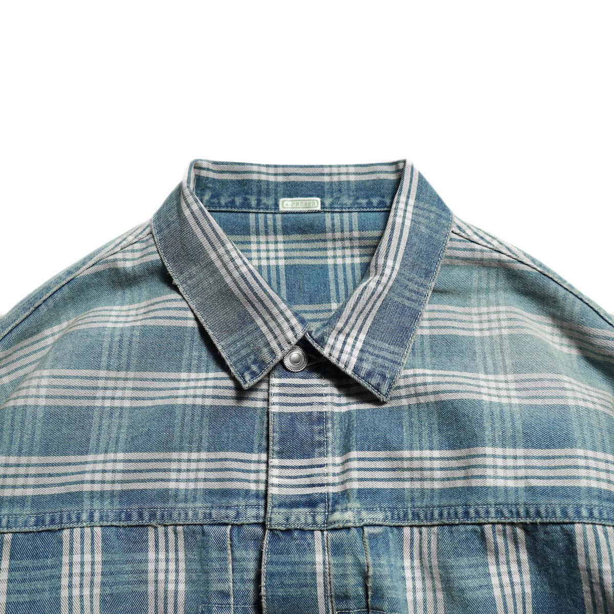 A.PRESSE / No.213 Indigo Palaka Denim Jacket