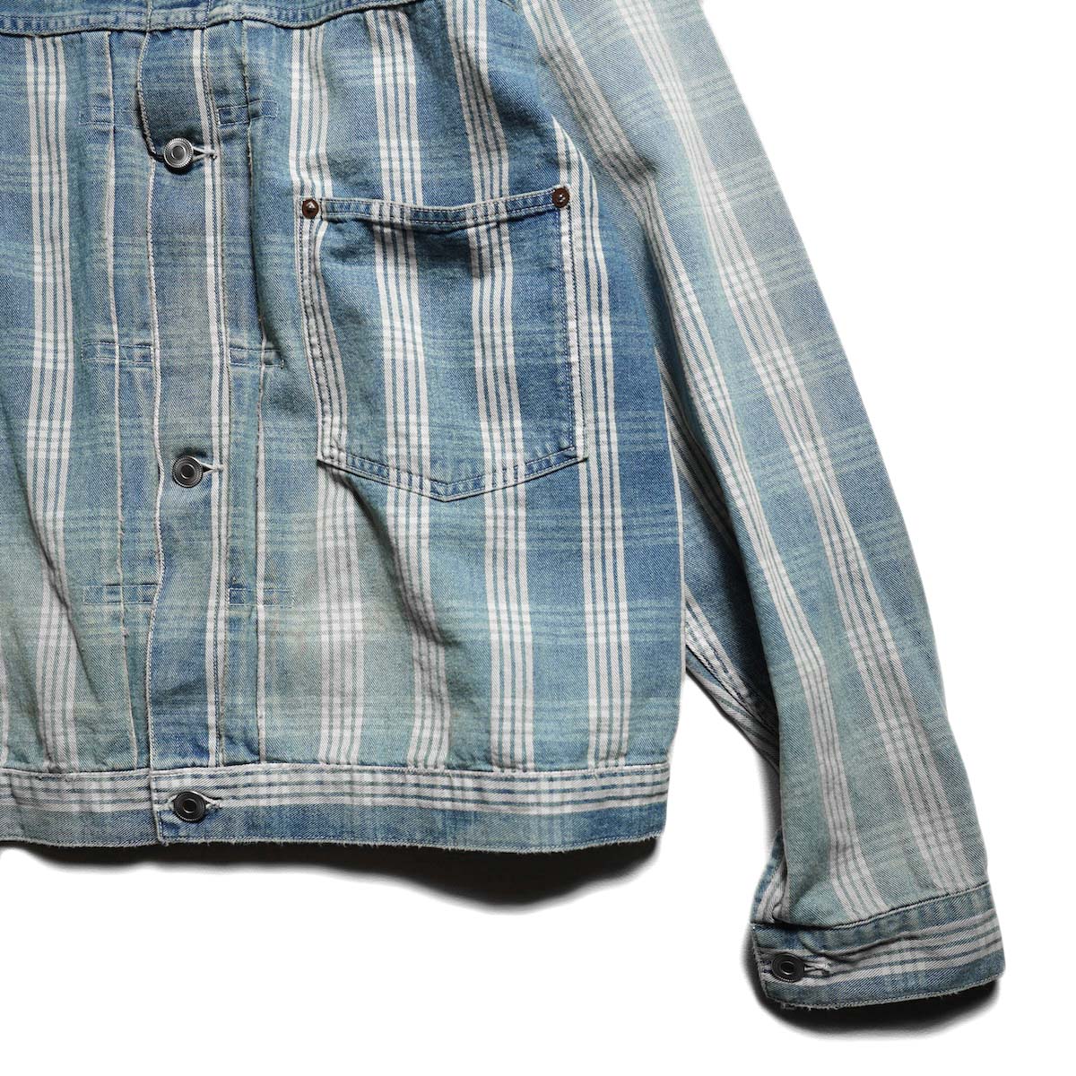 A.PRESSE / No.213 Indigo Palaka Denim Jacket