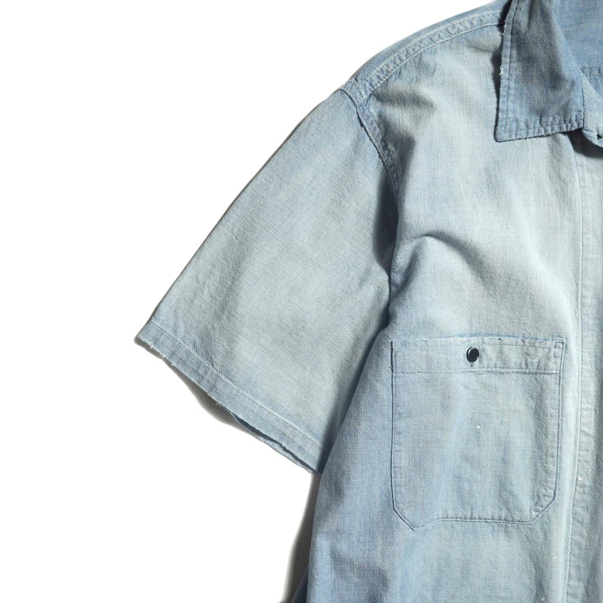 A.PRESSE / Vintage Chambray S/S Shirt (Bleach)