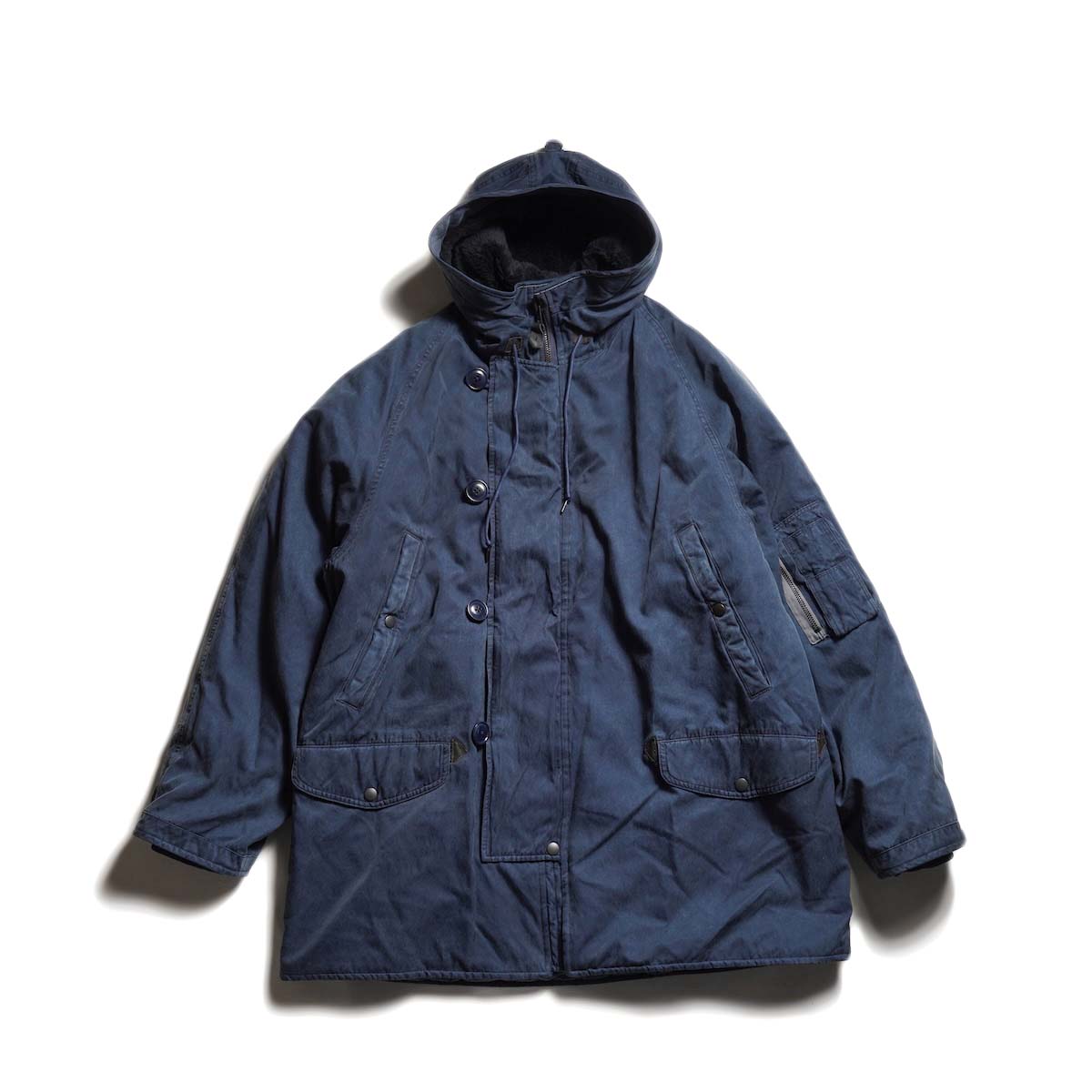 A.PRESSE / Vintage Silk Custom N-3B Flight Jacket (Navy) 正面