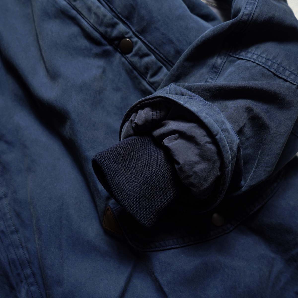 A.PRESSE / Vintage Silk Custom N-3B Flight Jacket (Navy) 袖口