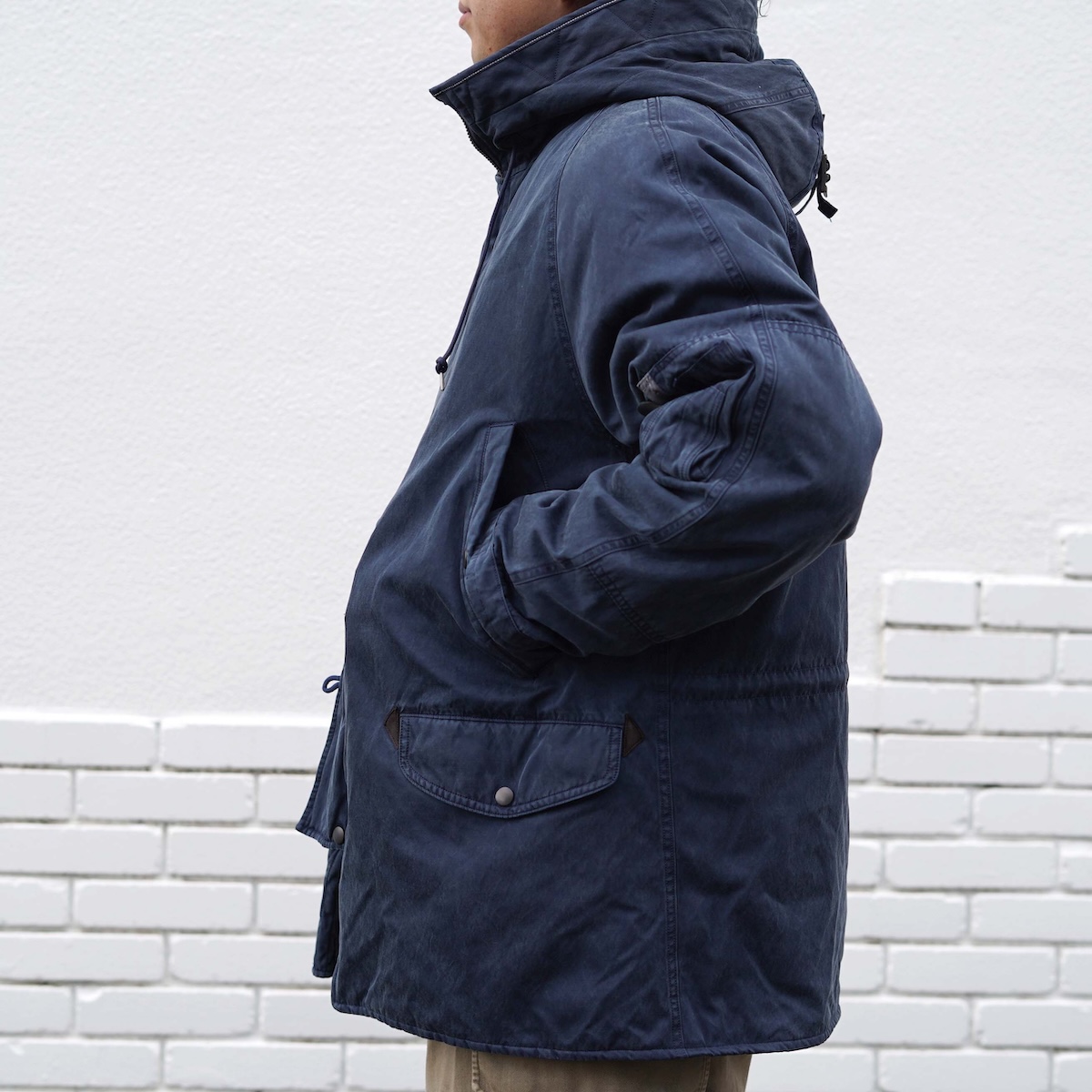 A.PRESSE / Vintage Silk Custom N-3B Flight Jacket (Navy) 178cm/size3 着用③