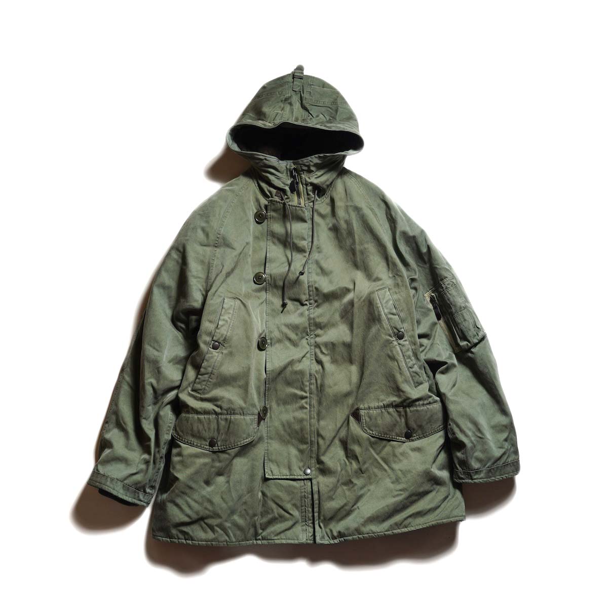 A.PRESSE / Vintage Silk Custom N-3B Flight Jacket (Sage) 正面