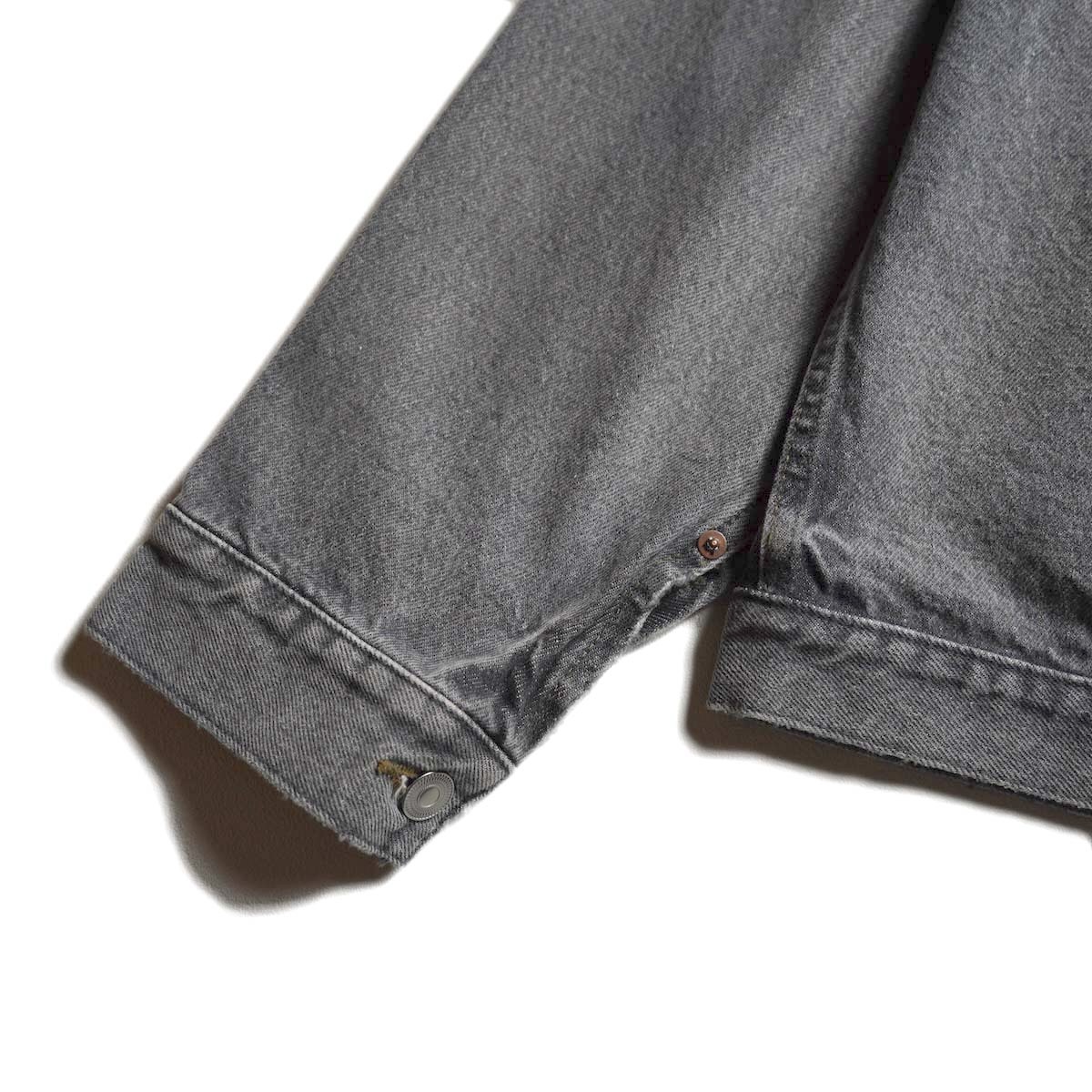 A.PRESSE / Vintage Gray Denim Jacket (Gray) 袖