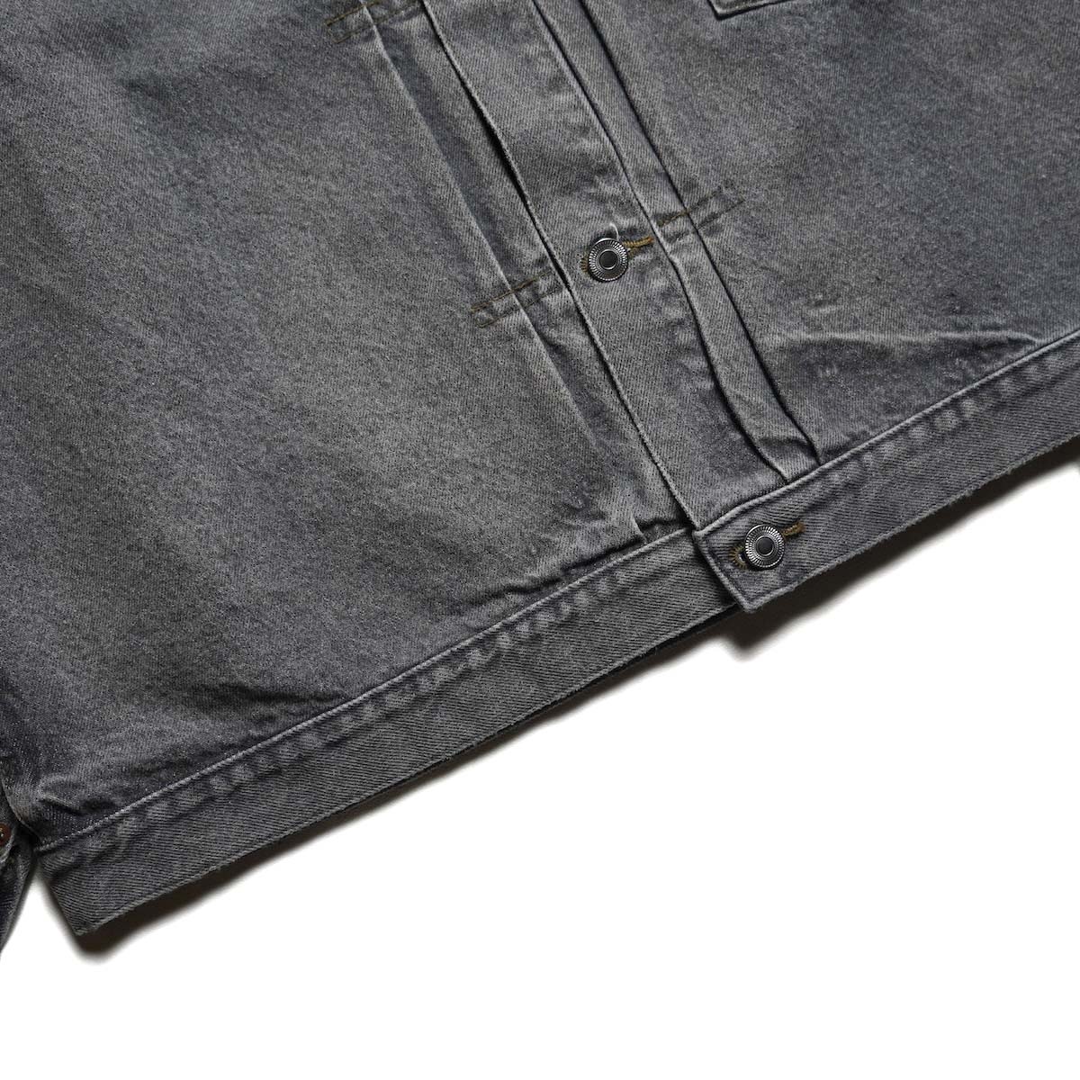 A.PRESSE / Vintage Gray Denim Jacket (Gray) 裾
