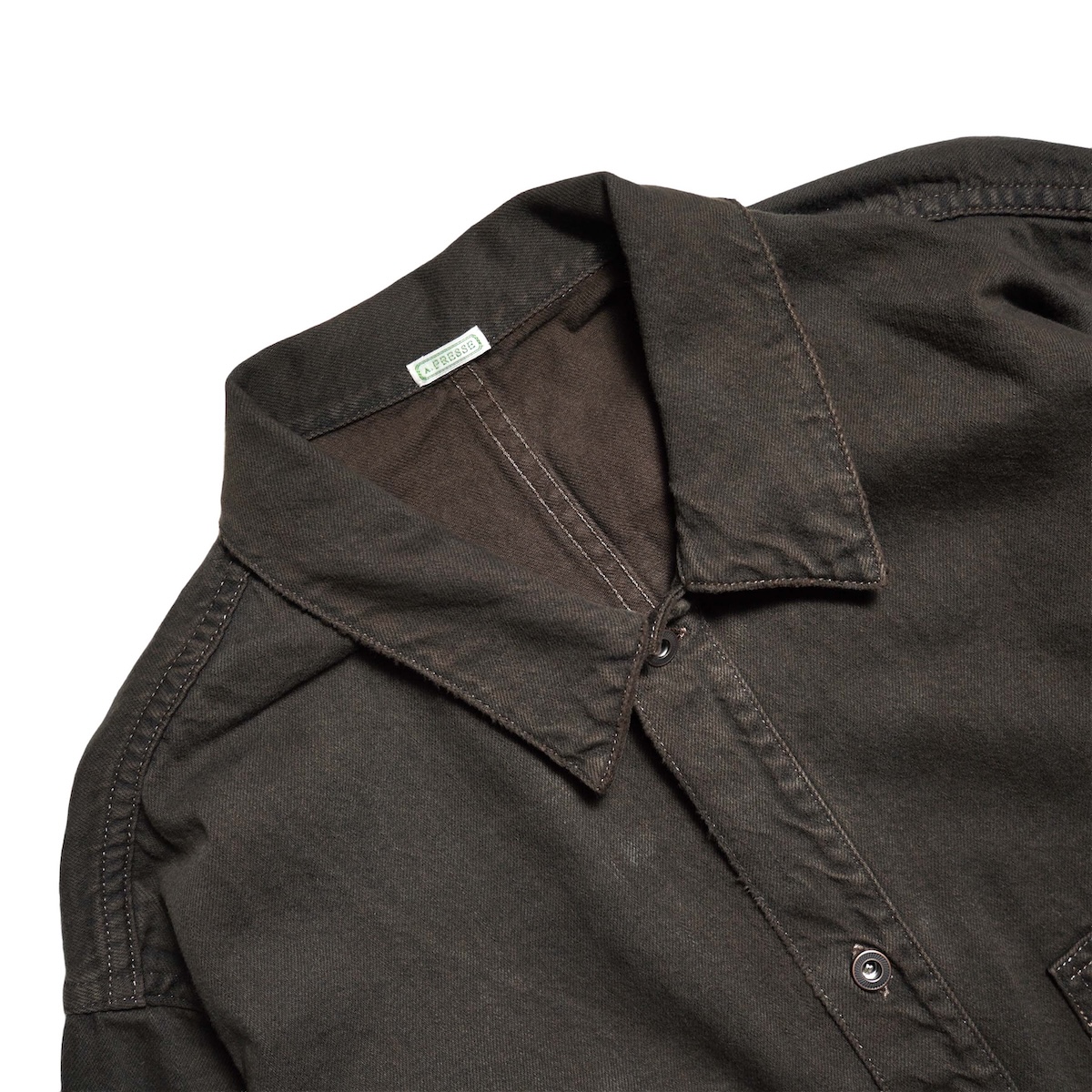 A.PRESSE / Vintage M-35 Denim Pullover Jacket (Brown)