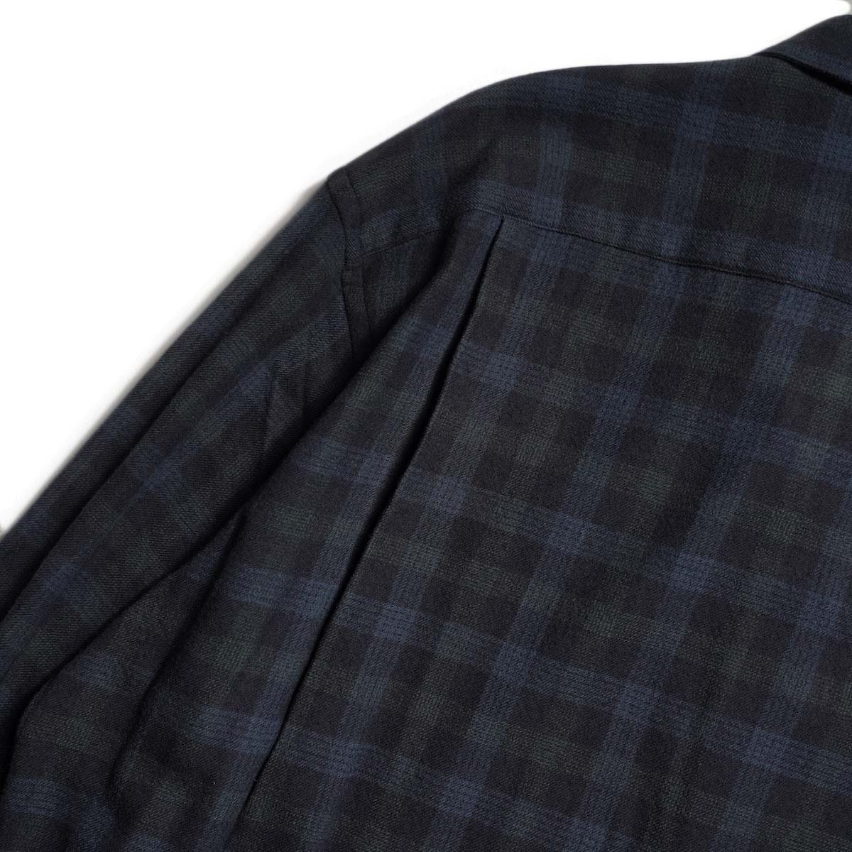 A.PRESSE / Wool Regular Collar Shirt (Check) プリーツ