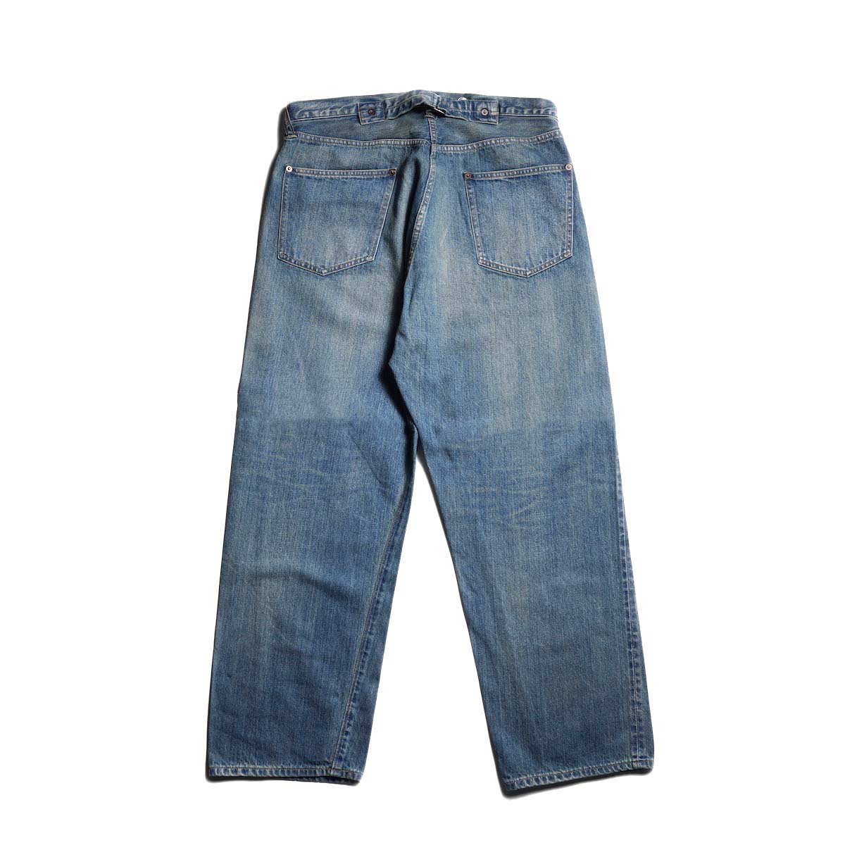 A.PRESSE / No.22 Washed Wide Denim Pants (Indigo)