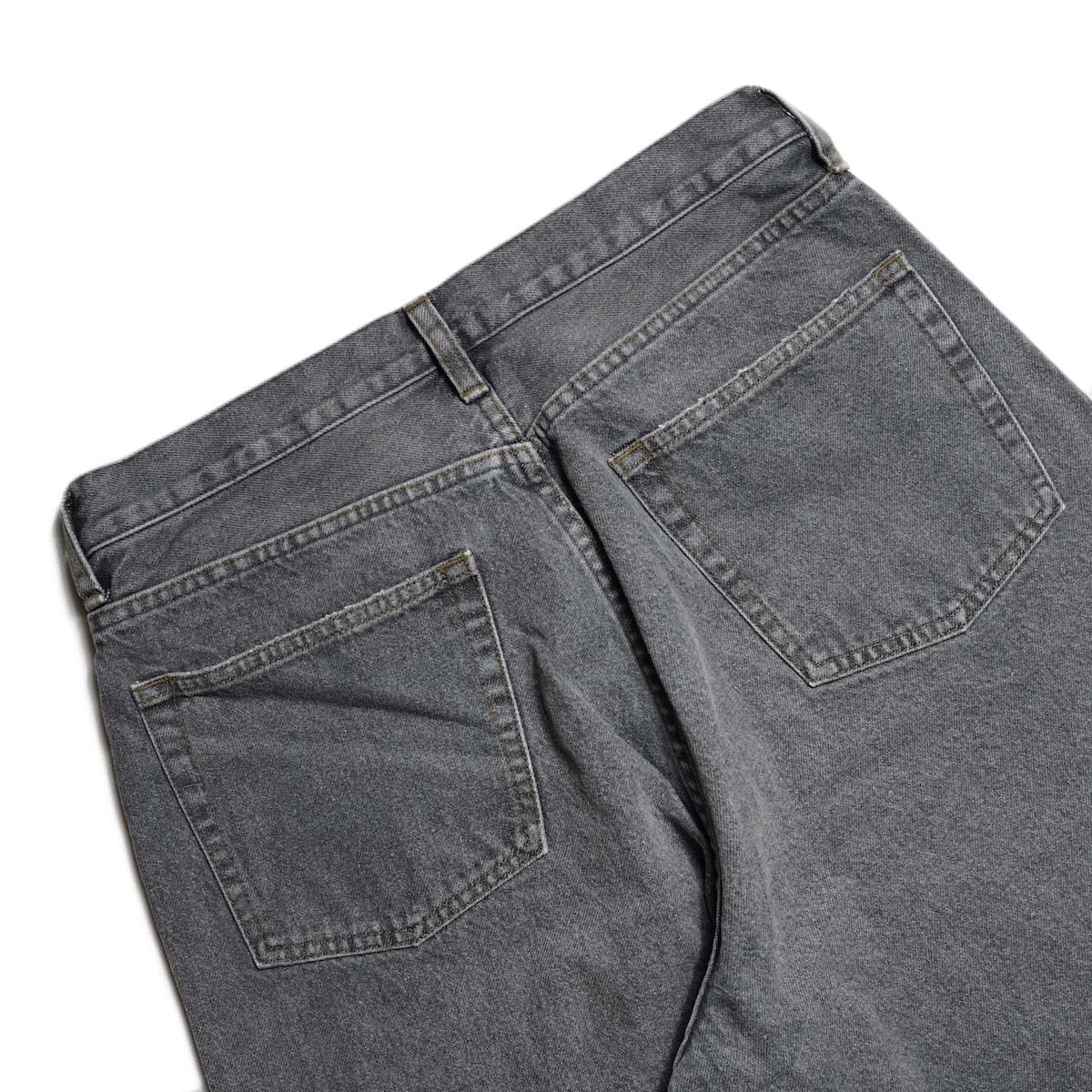 A.PRESSE / Vintage Gray Denim Pants (Gray) ヒップポケット