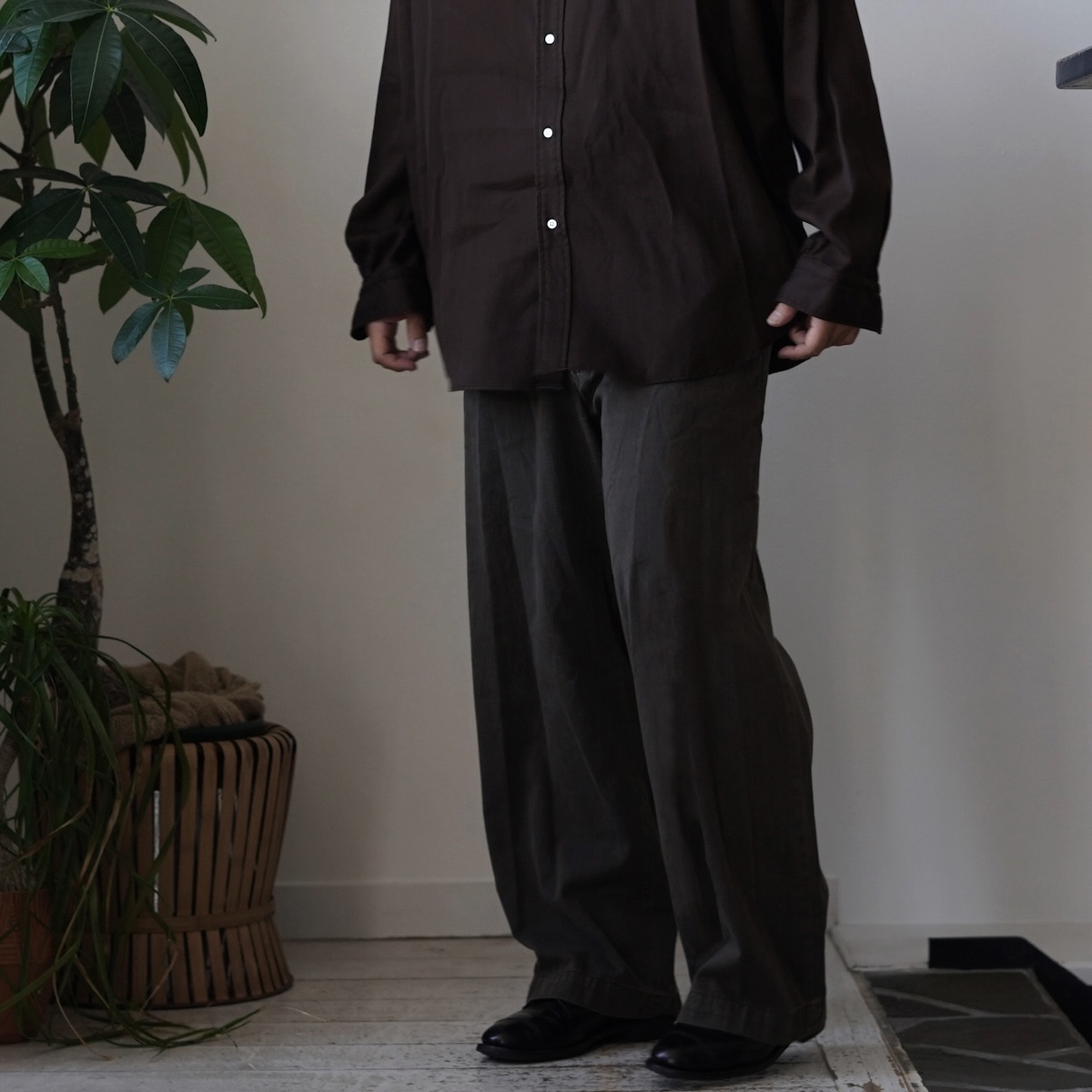 A.PRESSE / Vintage Type.4 Chino Trousers (Brown)