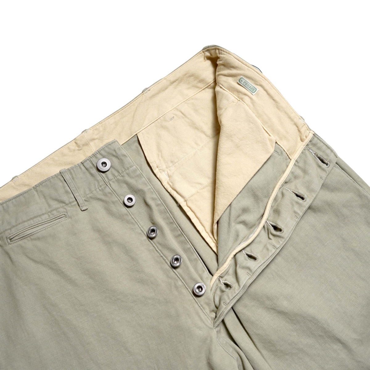 A.PRESSE / Vintage Chino Trousers (Greige)