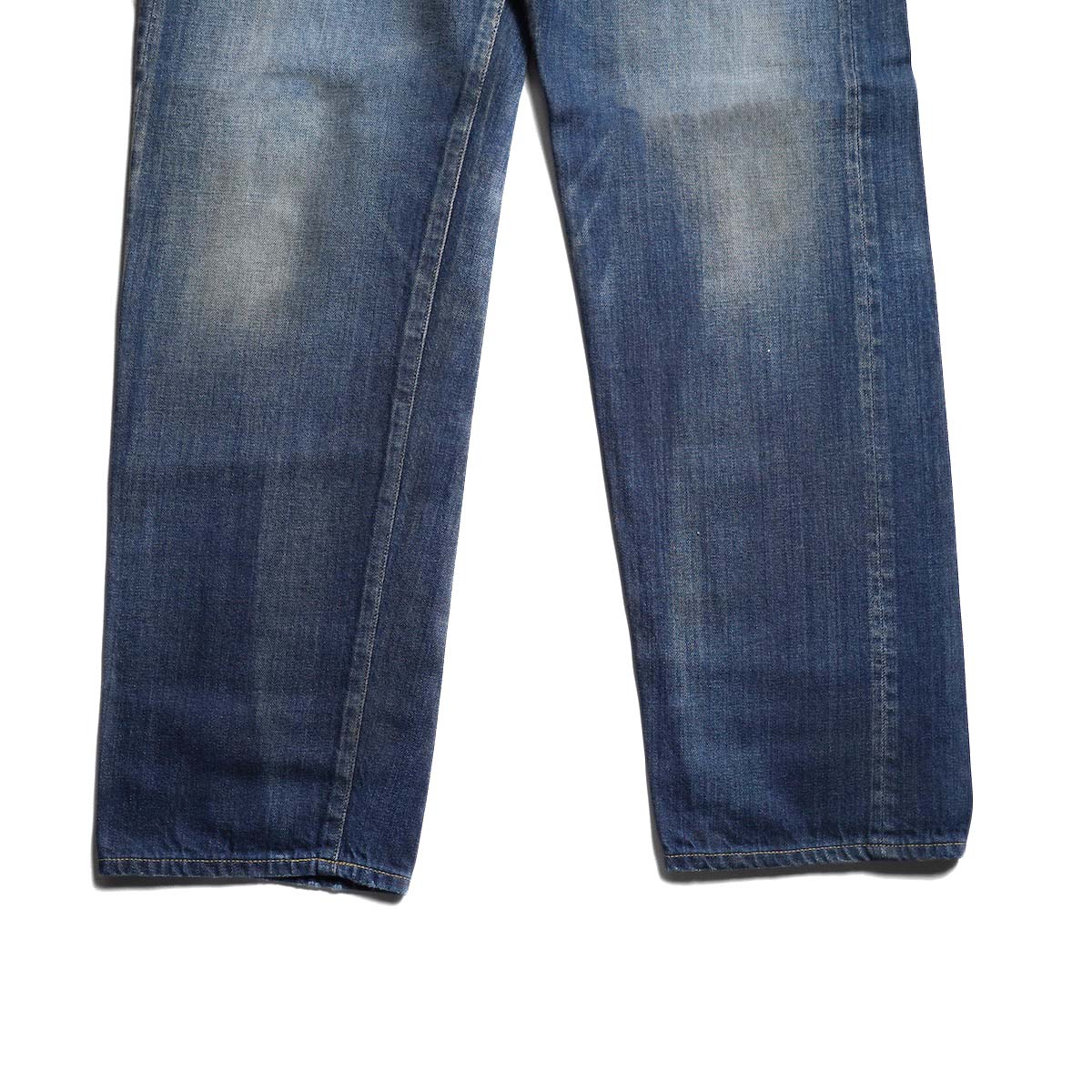 A.PRESSE / Vintage Washed Straight Denim Pants (Indigo)
