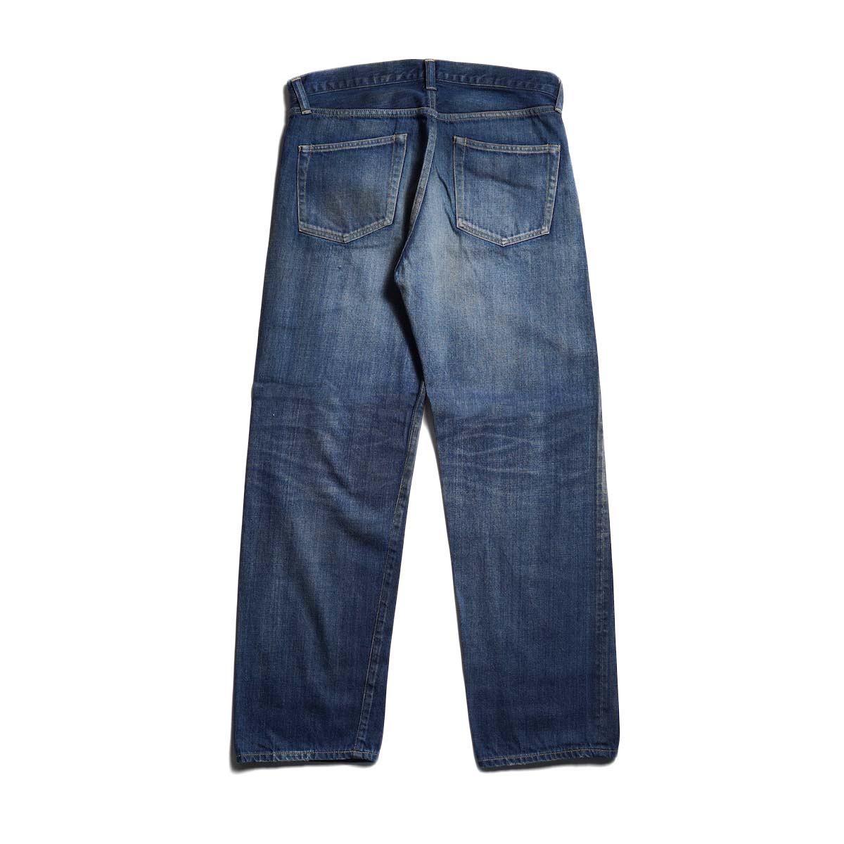 A.PRESSE / Vintage Washed Straight Denim Pants (Indigo)