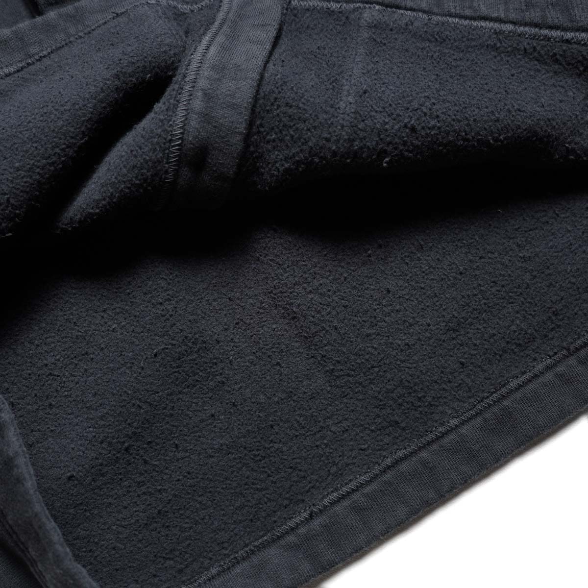 A.PRESSE / Vintage Sweat Cardigan (Black) 素材感