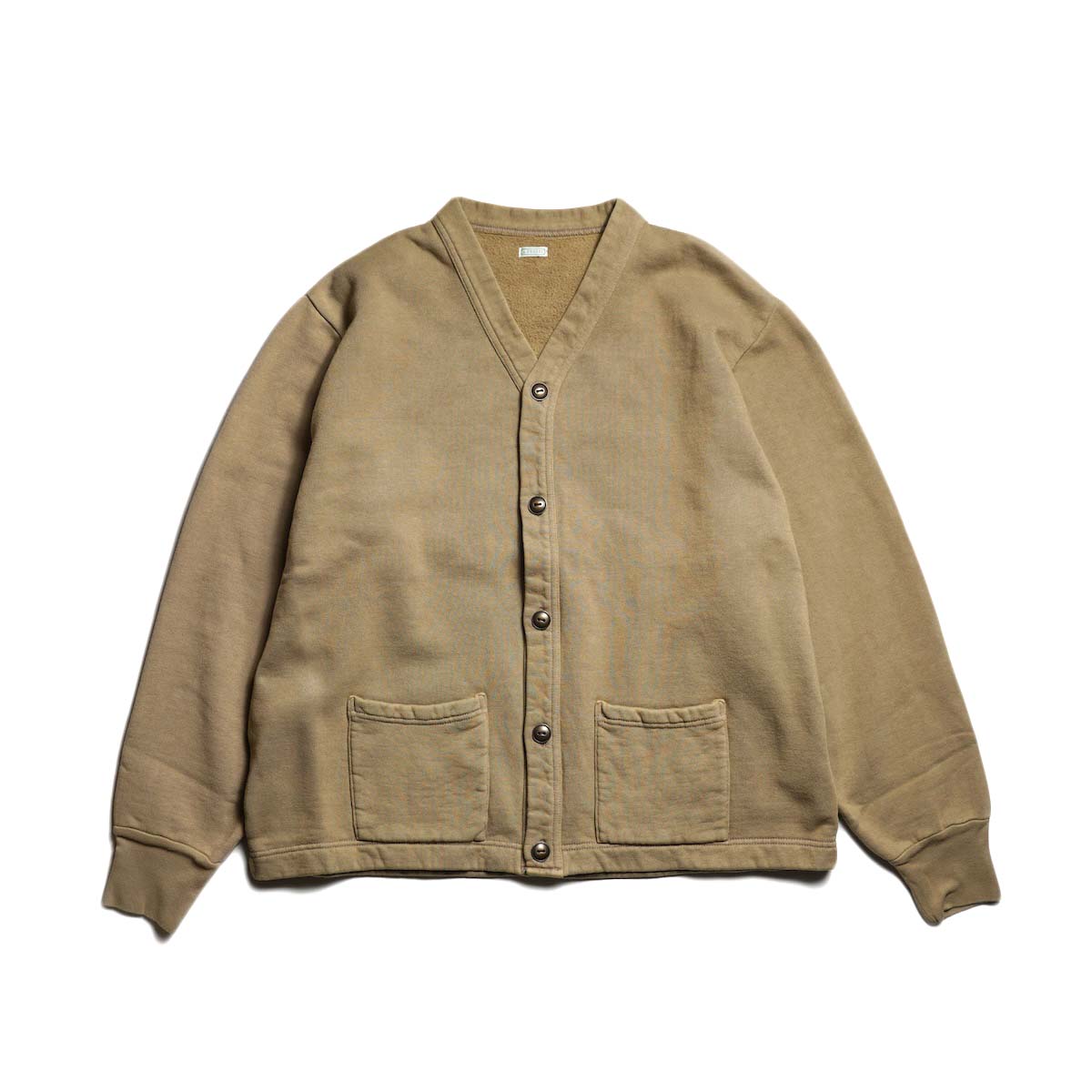 A.PRESSE / Vintage Sweat Cardigan (Mocha)