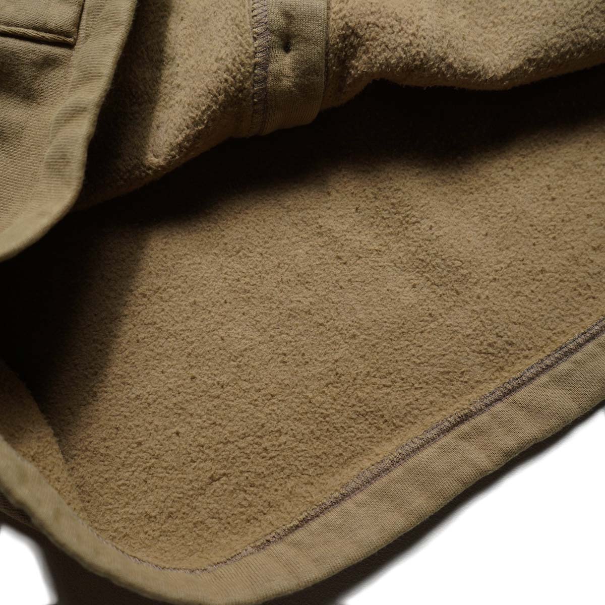 A.PRESSE / Vintage Sweat Cardigan (Mocha) 素材感