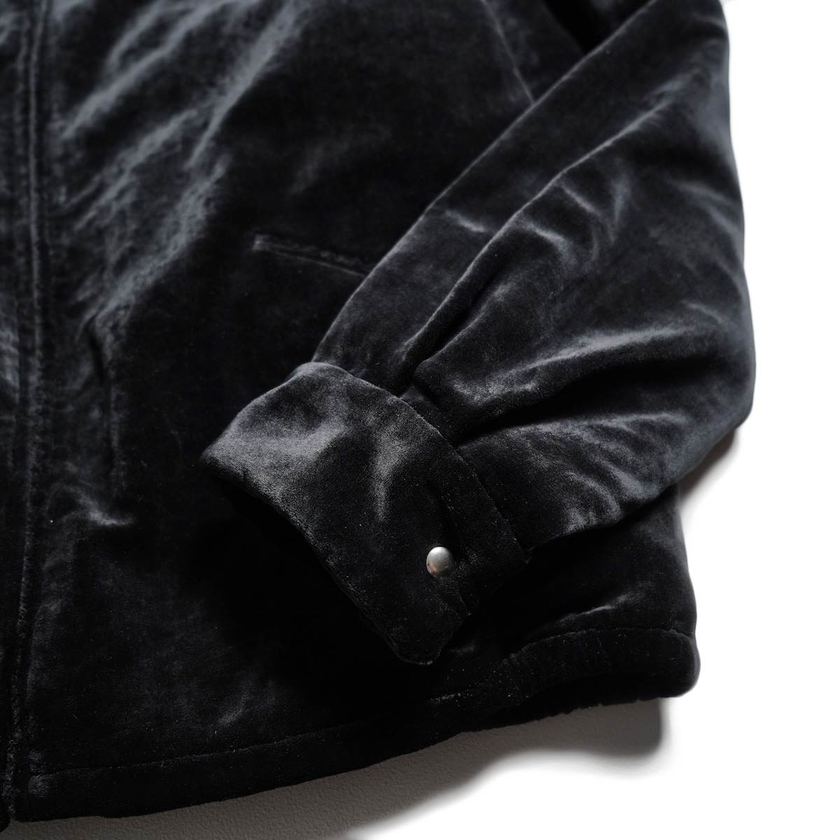 A.PRESSE / Silk Velour Souvenir Jacket (Black)