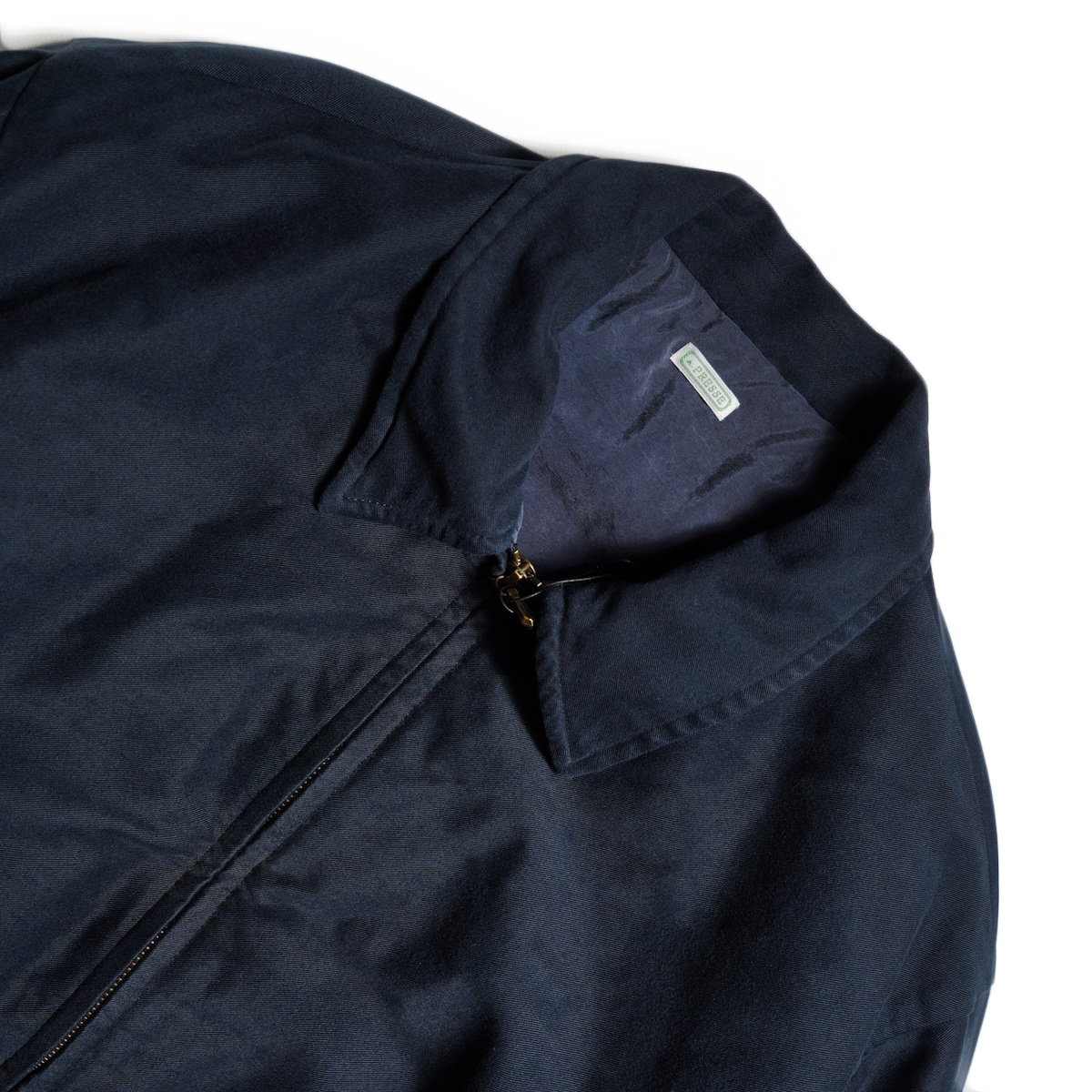 A.PRESSE / Vintage Cotton Silk Moleskin Jacket (Navy)