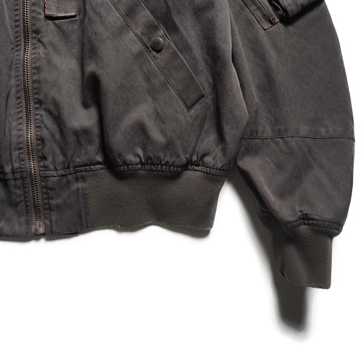 A.PRESSE / Vintage Silk Light B-15C Flight Jacket (Brown)